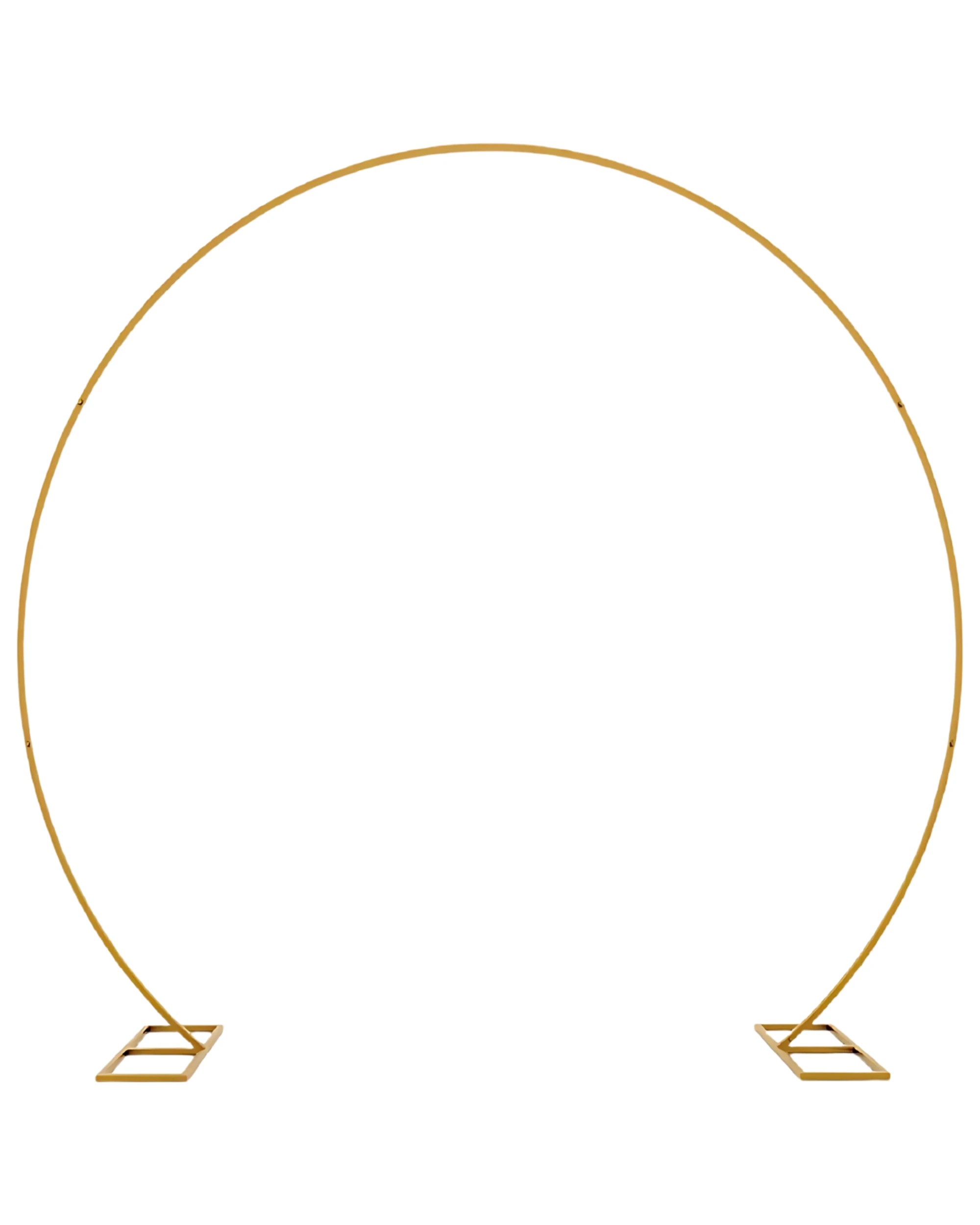 1 Party Maker Metal Semi-Circle Arch Frame 2.5m - Gold, 1 of 4