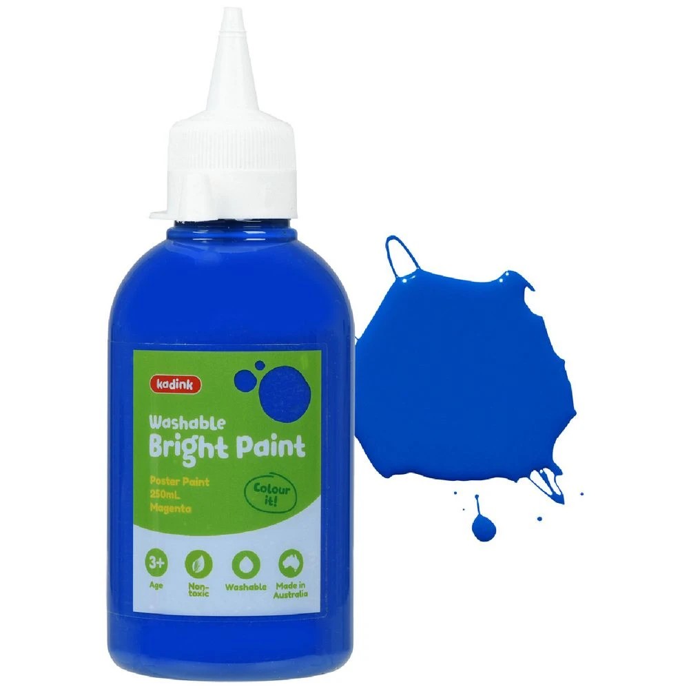 1 Kadink Washable Bright Poster Paint 250mL Dark Blue, 1 of 4