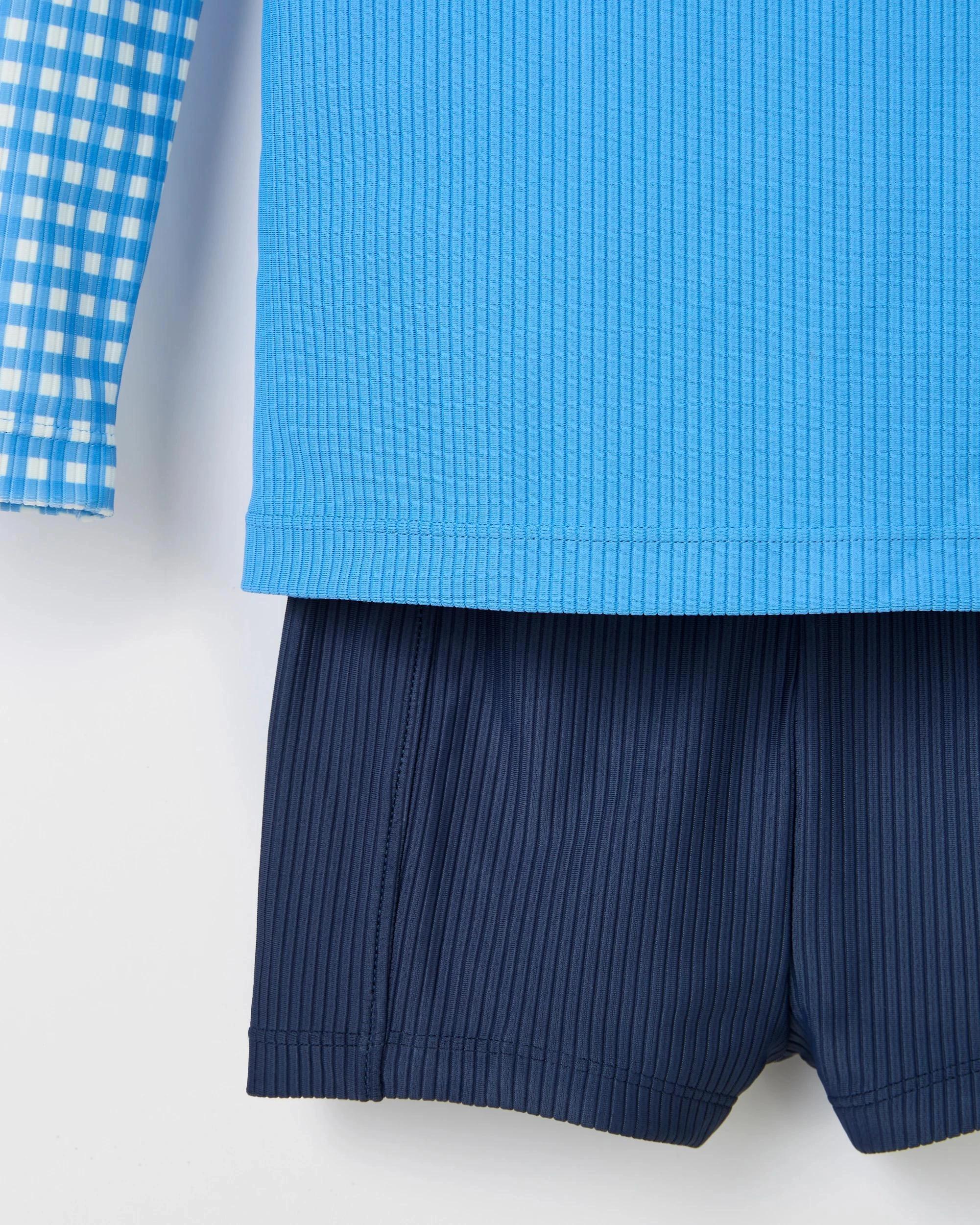 2 Target Ribbed Swim 2 Piece Set WASHED DAY GINGHAM, 2 of 2