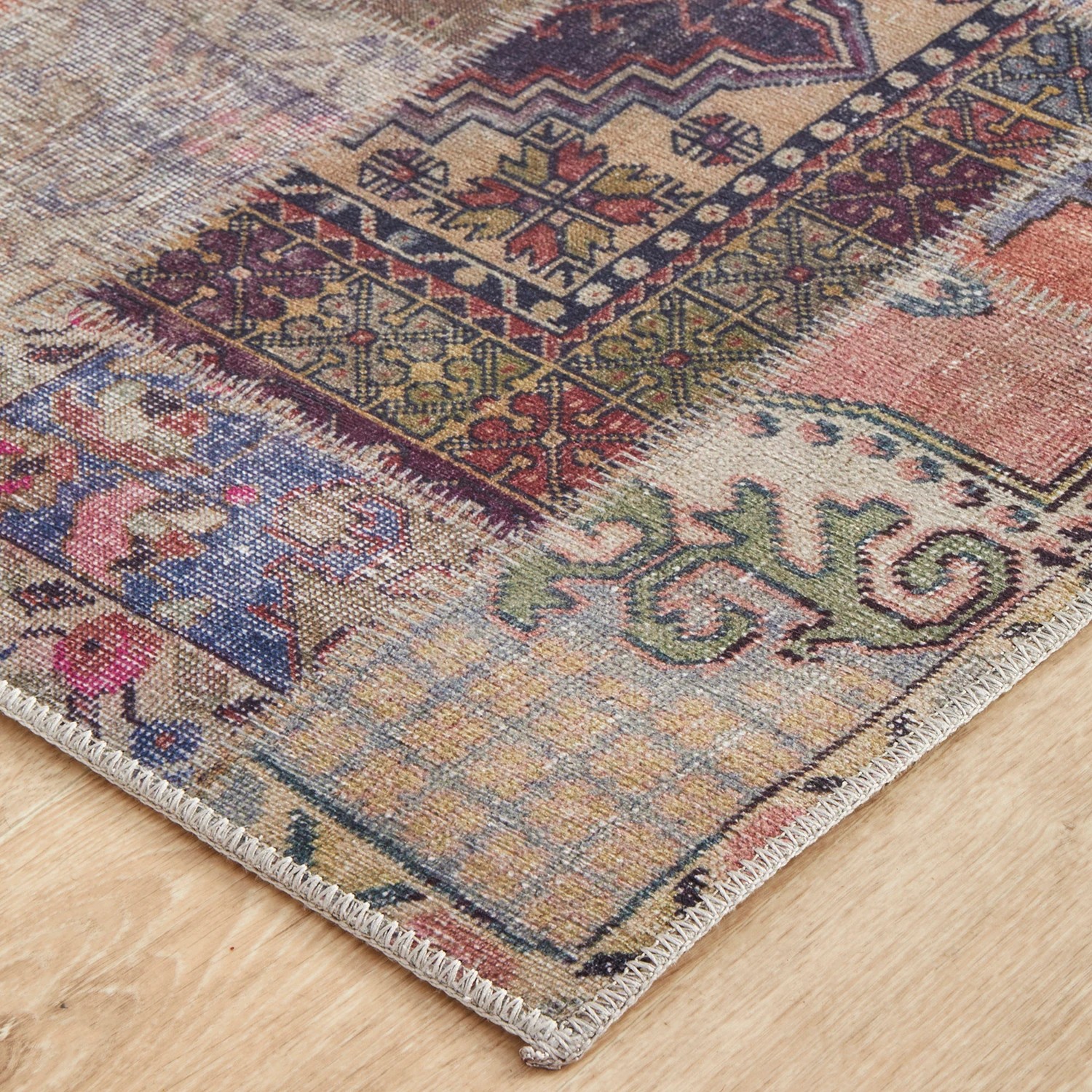 4 Common Ground Rugs Bazaar 178 200x80cm - Small Runner Rug - Beige, 4 of 9