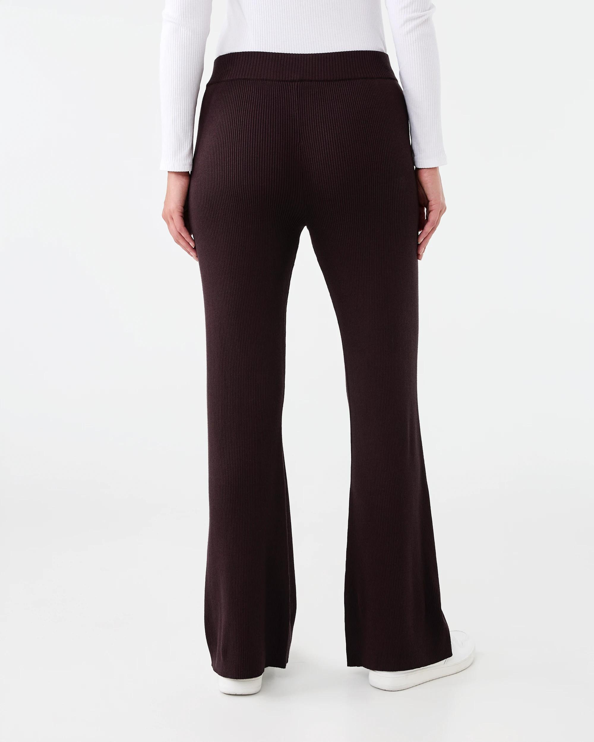3 Kick Flare True Knit Pants Choc Plum, 3 of 5
