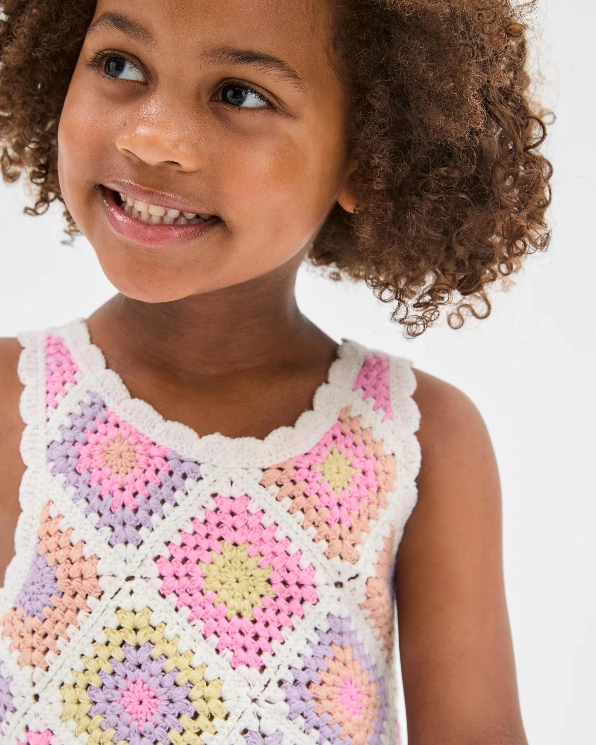 2 Target Australian Cotton Fashion Crochet Knit Dress MULTI, 2 of 6