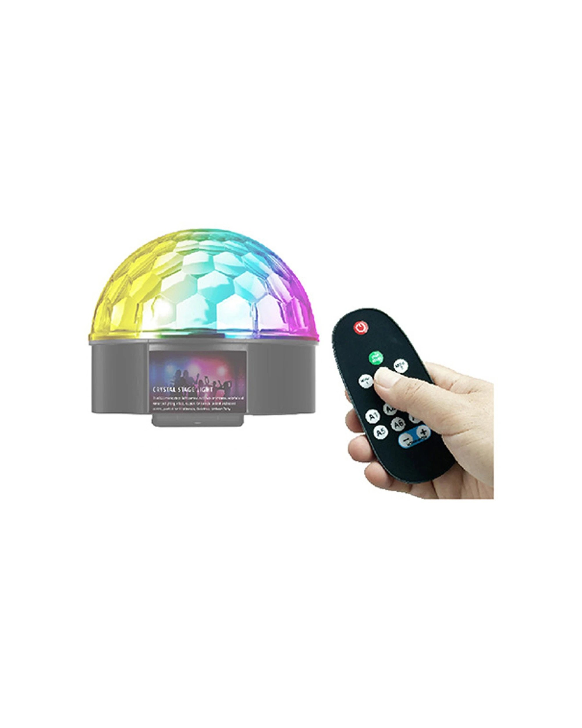 3 Sansai USB Powered Portable -Feature LED Crystal Party Stage Light - Multi, 3 of 3