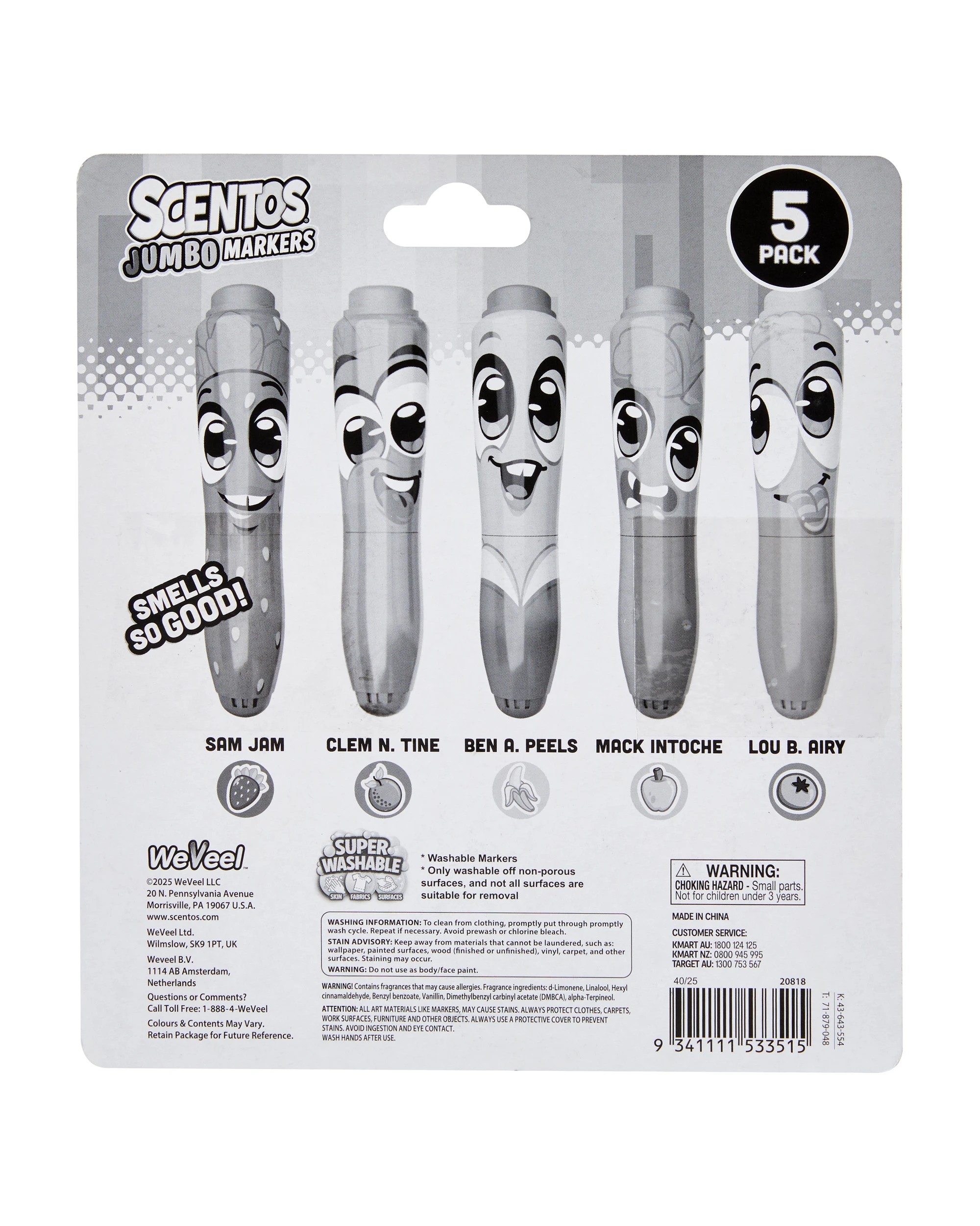 7 5 Pack Scentos Jumbo Markers, 7 of 7