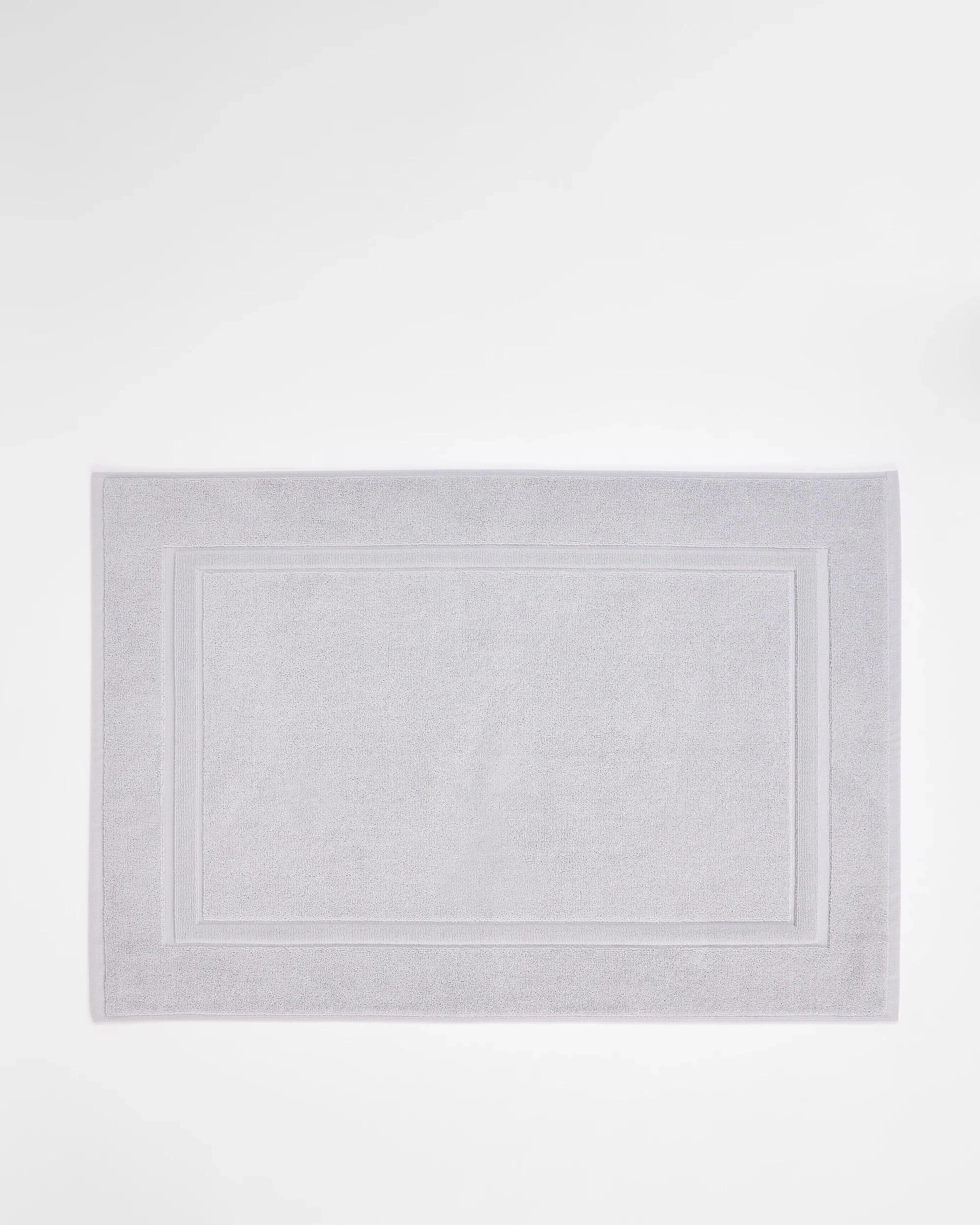 1 Grandeur Australian Cotton Bath Mat - Grey, 1 of 2