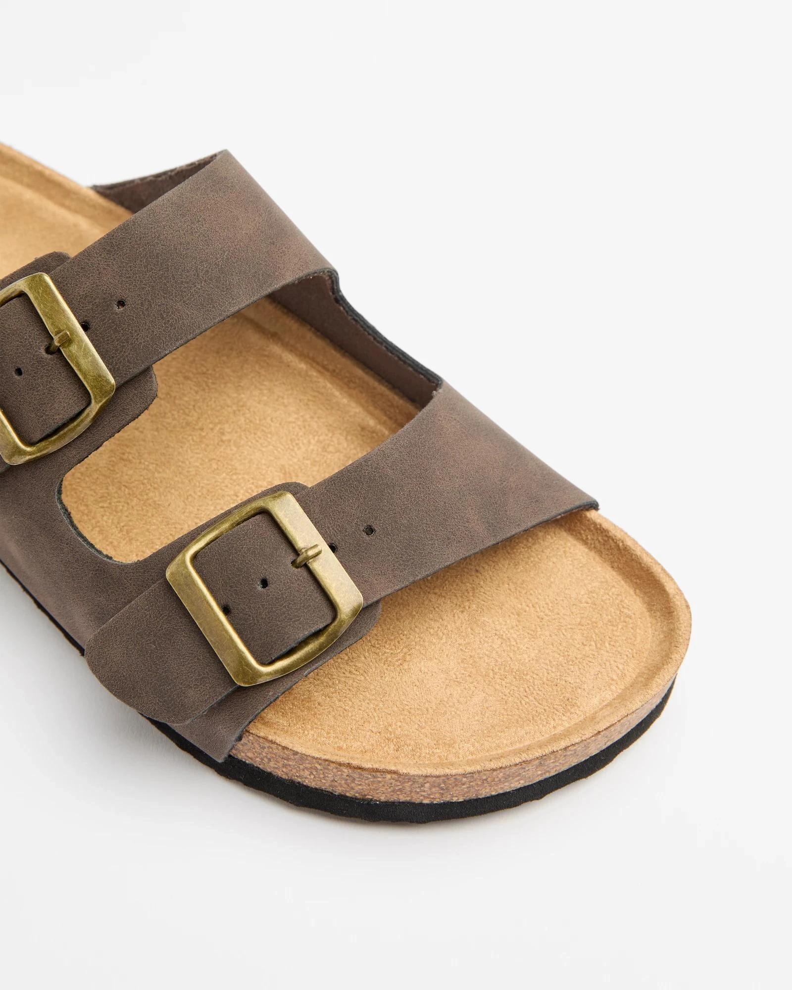 2 Target Man Smooth Moulded Cork Sandals - Solomon BROWN, 2 of 3