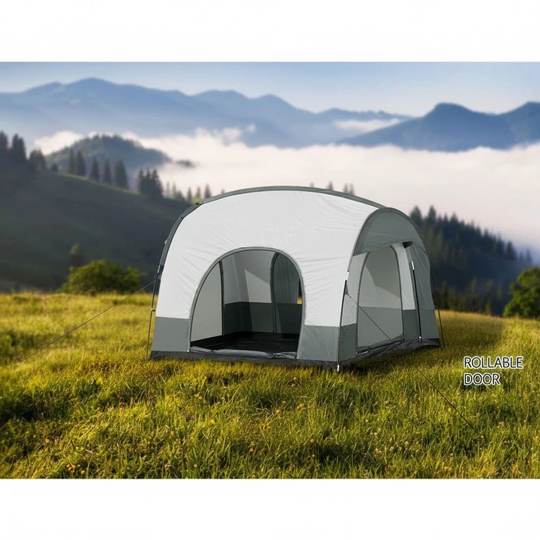 6 Weisshorn Camping Tent SUV Car Rear Extension Canopy Outdoor Portable Family - Grey, 6 of 6