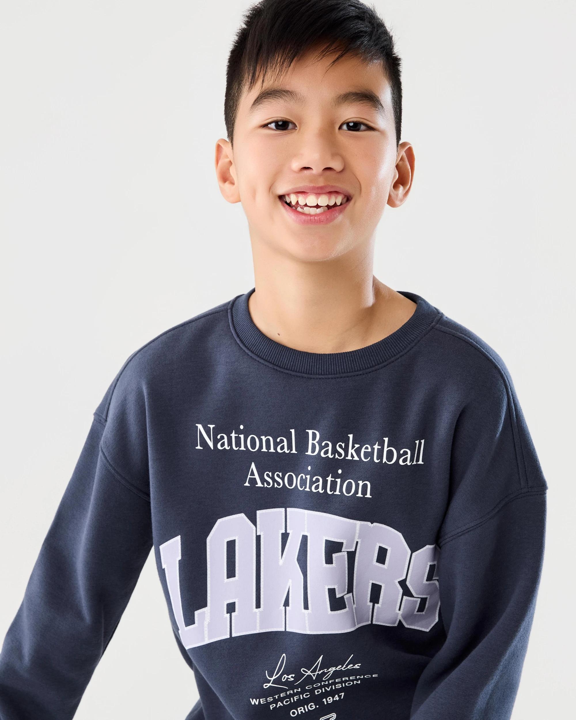 3 Official NBA Kids Fleece Crew Neck Sweatshirt Lkrs 7ed5, 3 of 8