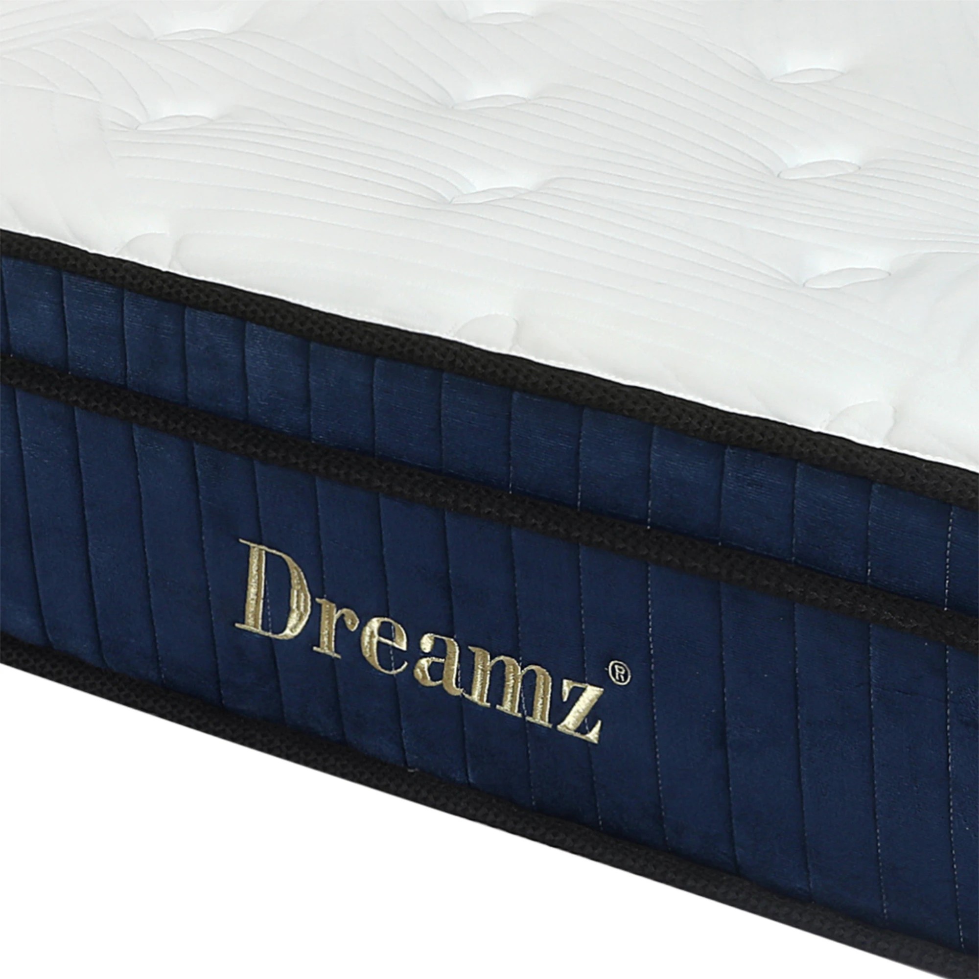 6 Dreamz Spring Mattress 7 Zone Pocket Medium Firm Memory Foam 34cm King Single, 6 of 9