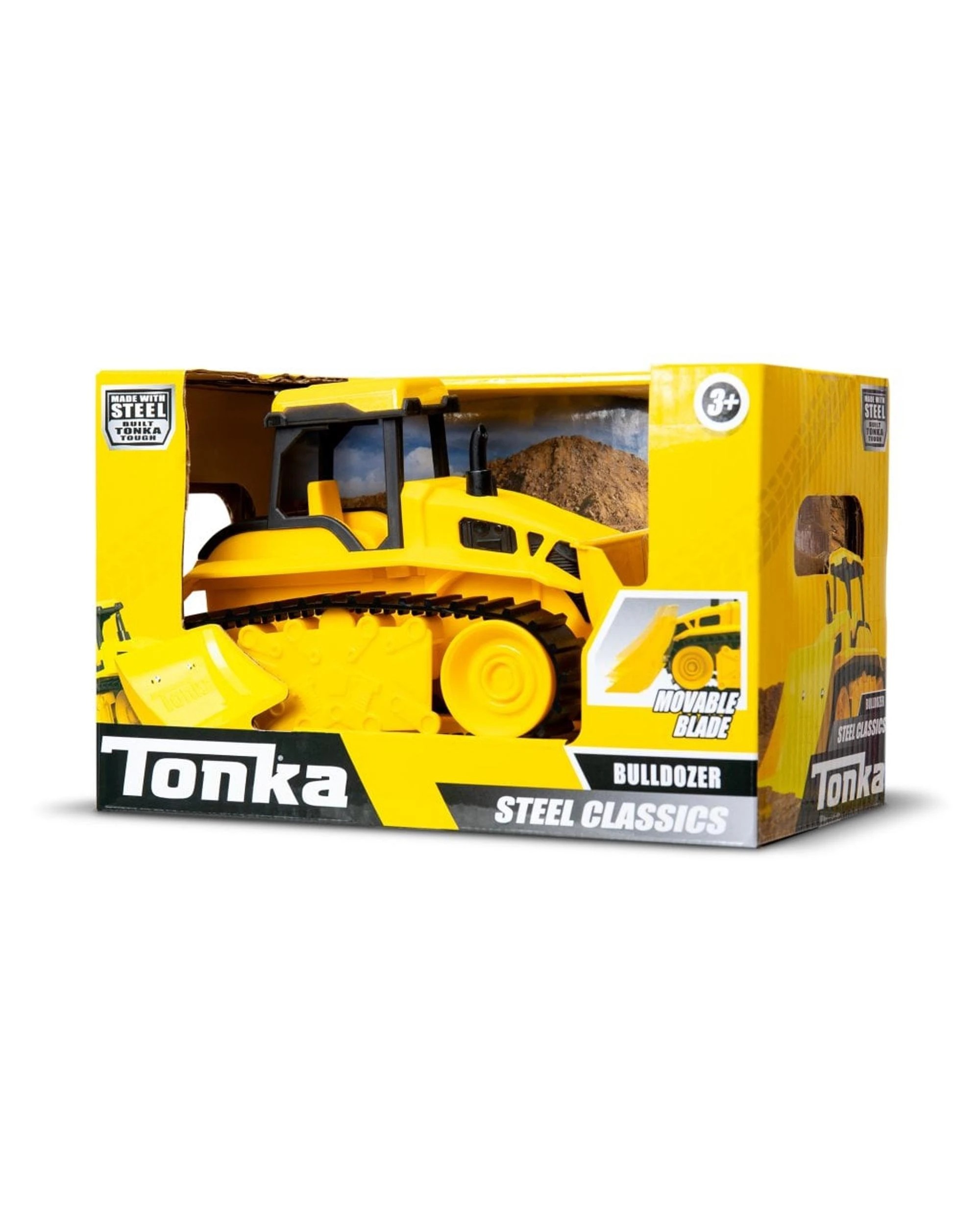 3 Tonka Steel Classics Bulldozer 1:32 Scale Vehicle, 3 of 9