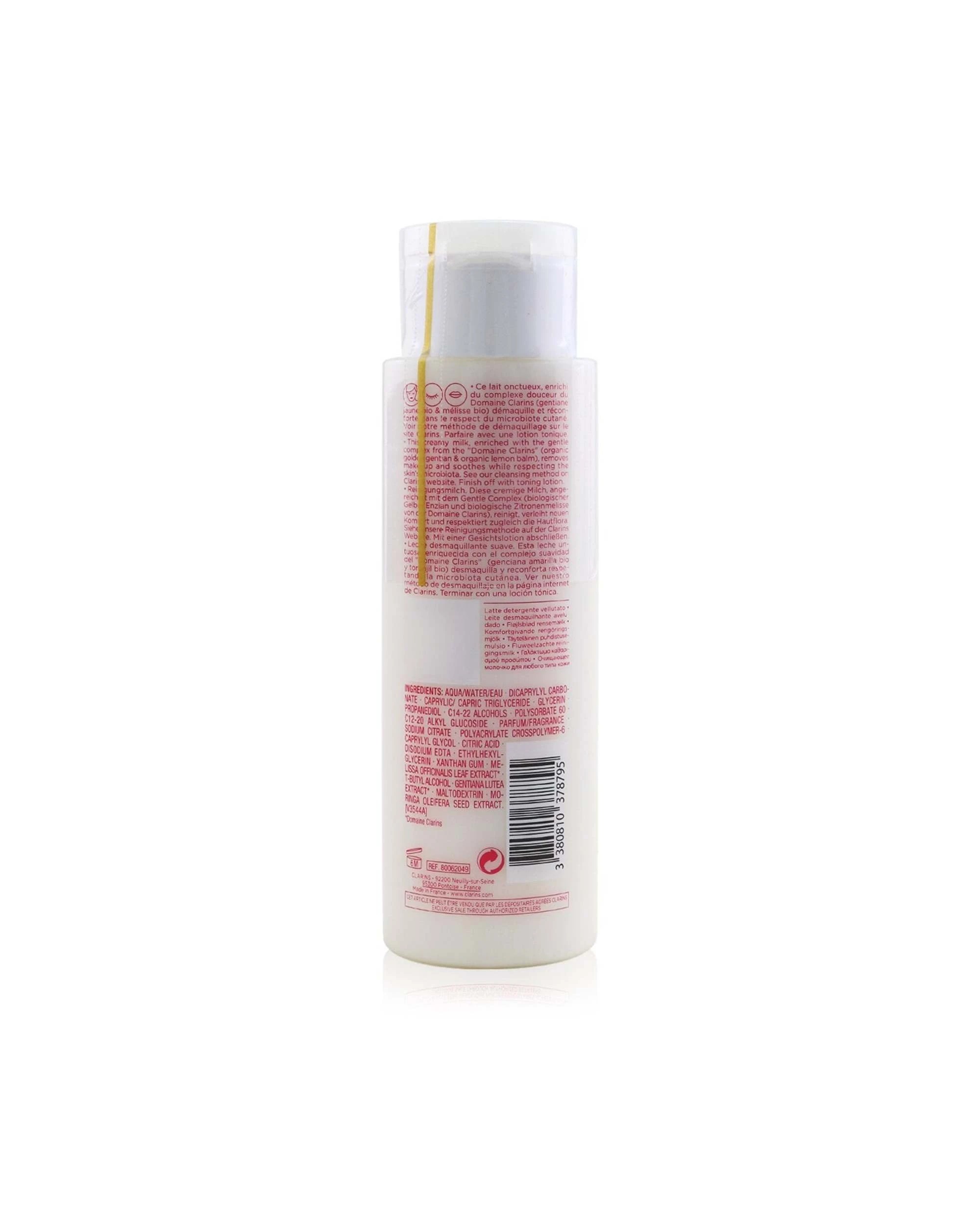 4 Clarins Velvet Cleansing Milk with Alpine Golden Gentian & Lemon Balm Extracts 400ml/13.4oz, 4 of 4