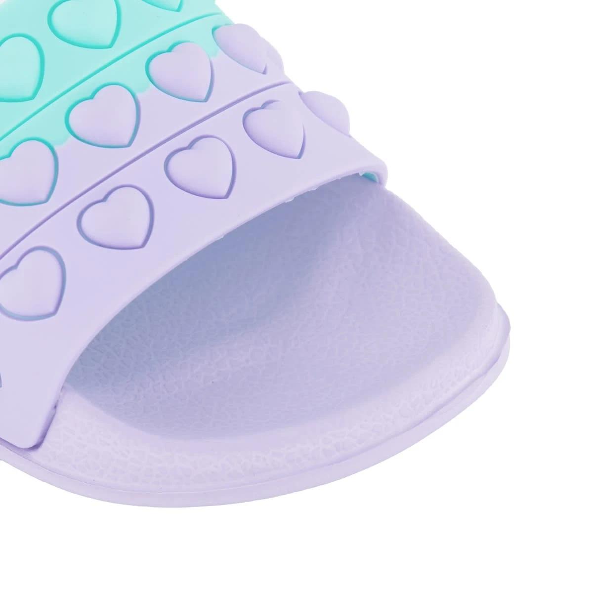 4 Junior Pool Slides Hrt Purple, 4 of 5