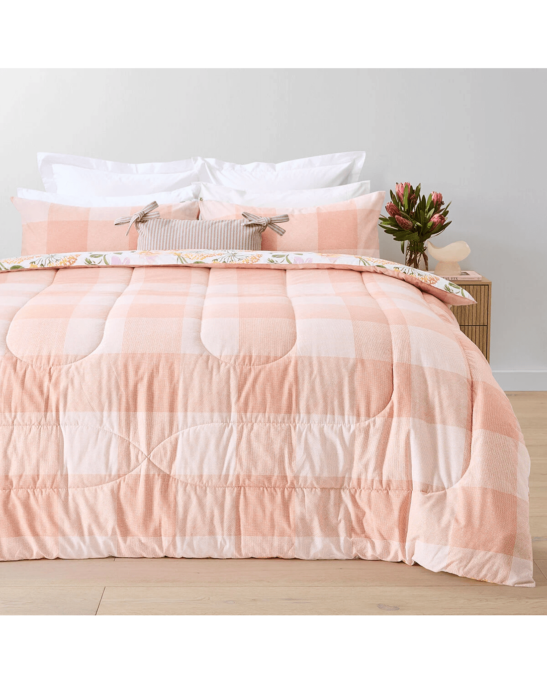 2 Belle Cotton Rich Reversible Comforter Set - Queen Bed, 2 of 7