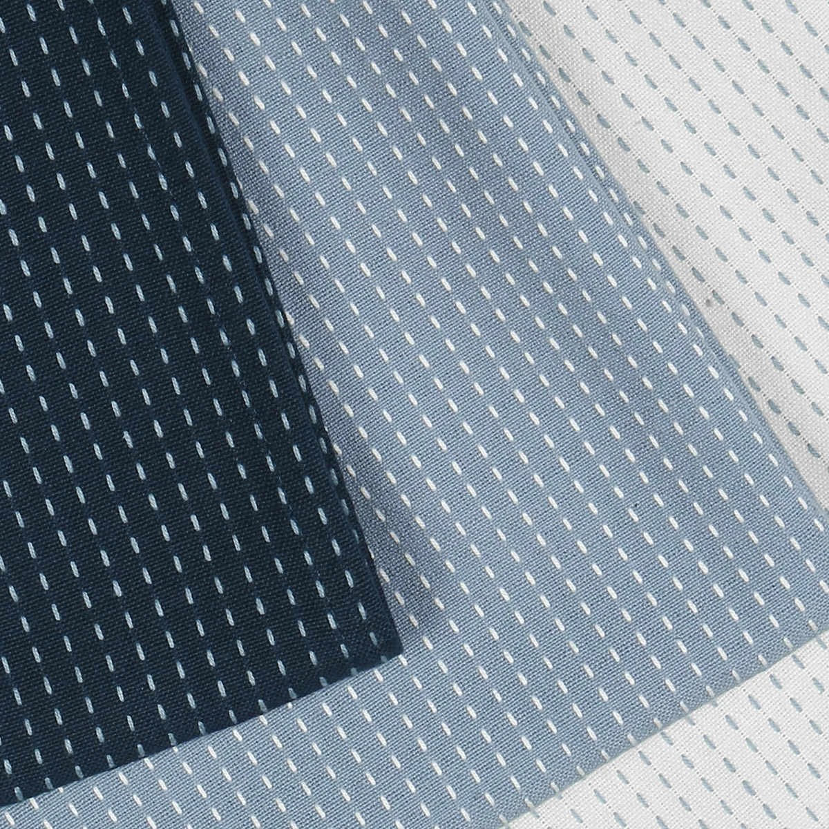 2 3 Pack Blue Stitch Tea Towels, 2 of 6