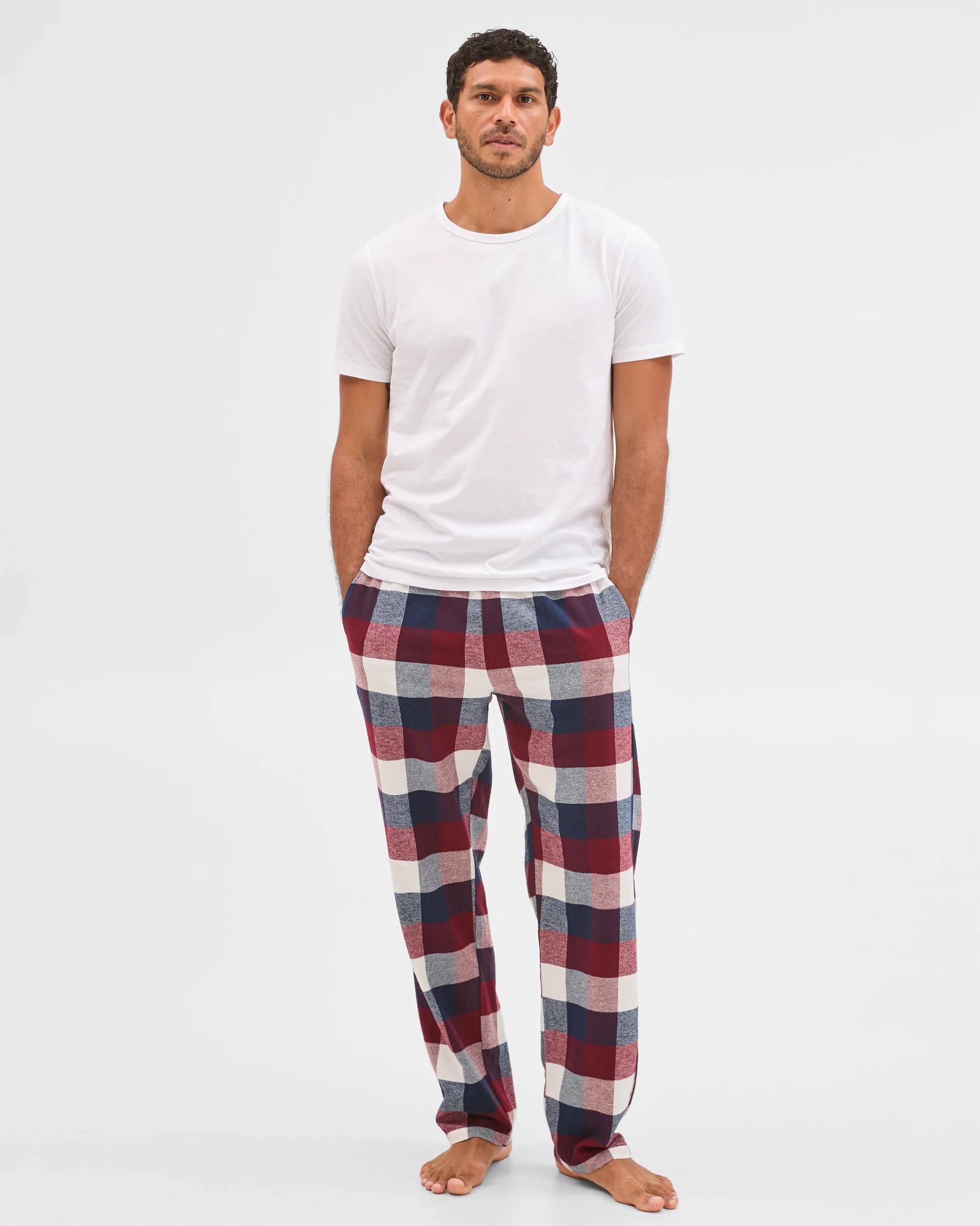 1 Target Man Flannelette Sleep Pant BURGUNDY BUFFALO, 1 of 5