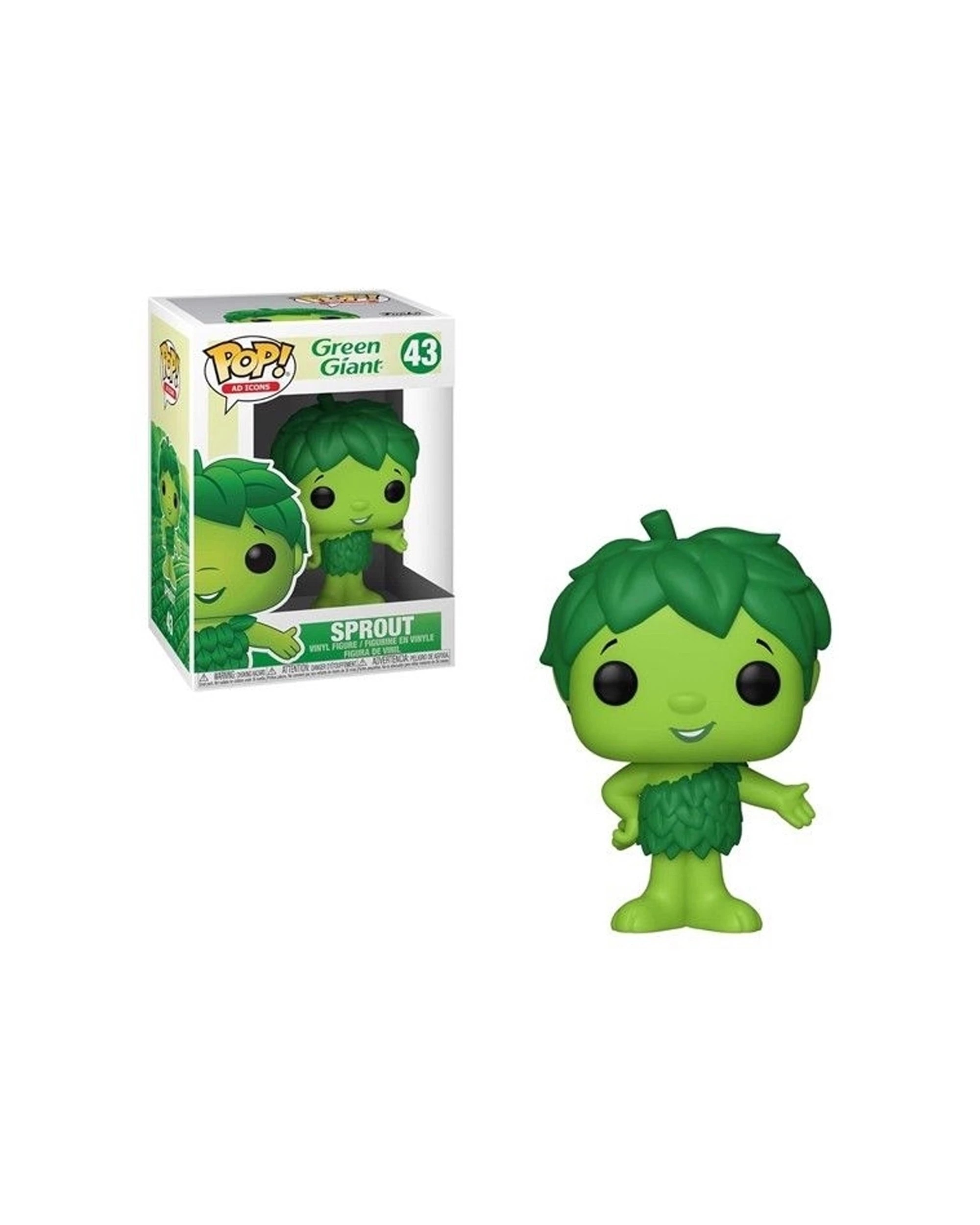 2 Pop Ad Icons - Sprout Vinyl Action Figure 10cm Boxed Collectible Display Box - Green, 2 of 3