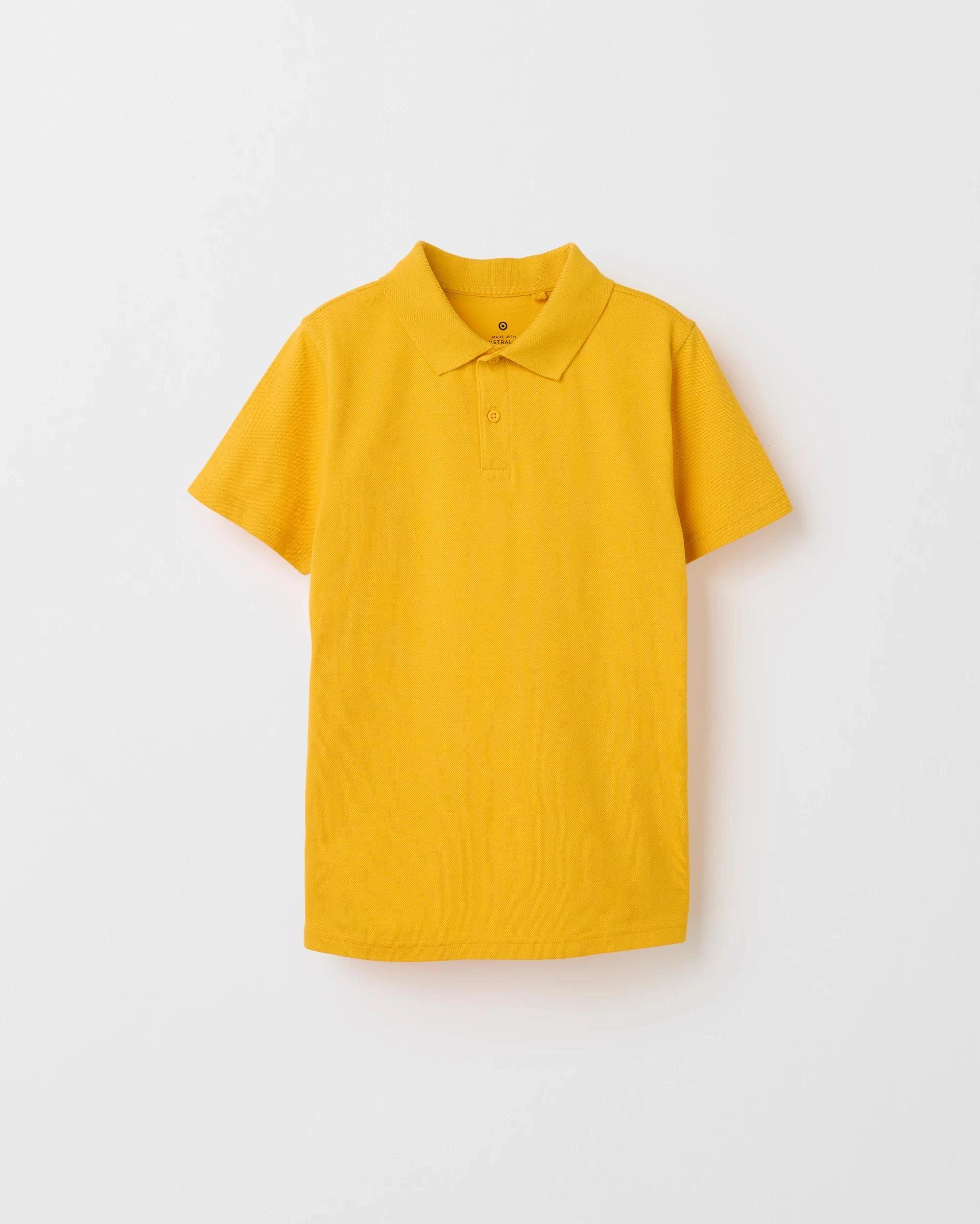 2 Target Australian Cotton 2 Pack Short Sleeve Polo T-Shirt YELLOW, 2 of 6