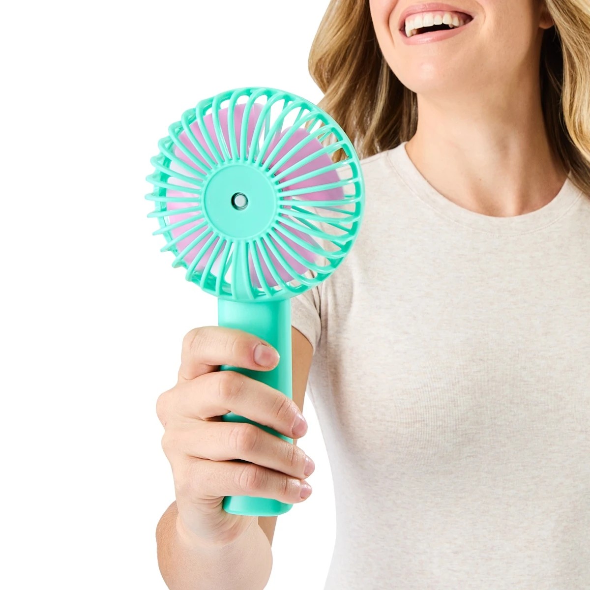 1 Handheld Fan - Green, 1 of 10