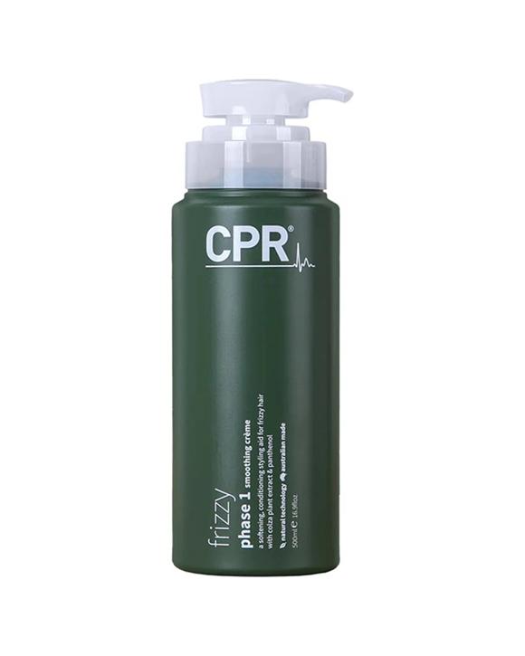 CPR Hair Frizzy Phase 1 Smoothing Creme Treatment Hydrates Smooths Controls Frizz 500ml - Green