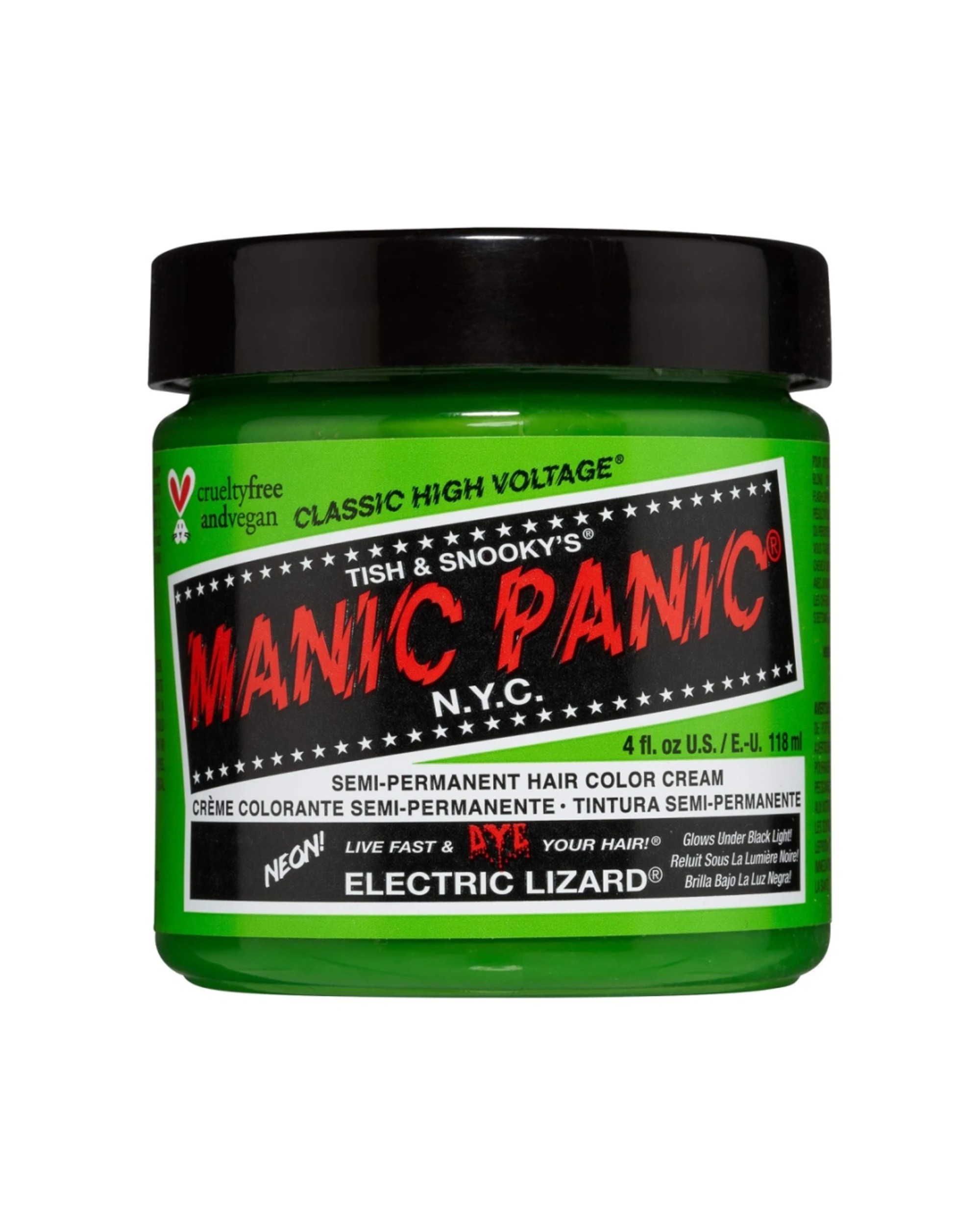 1 Manic Panic High Voltage Classic Hair Colour 118ml Electric Lizard - Green, 1 of 1
