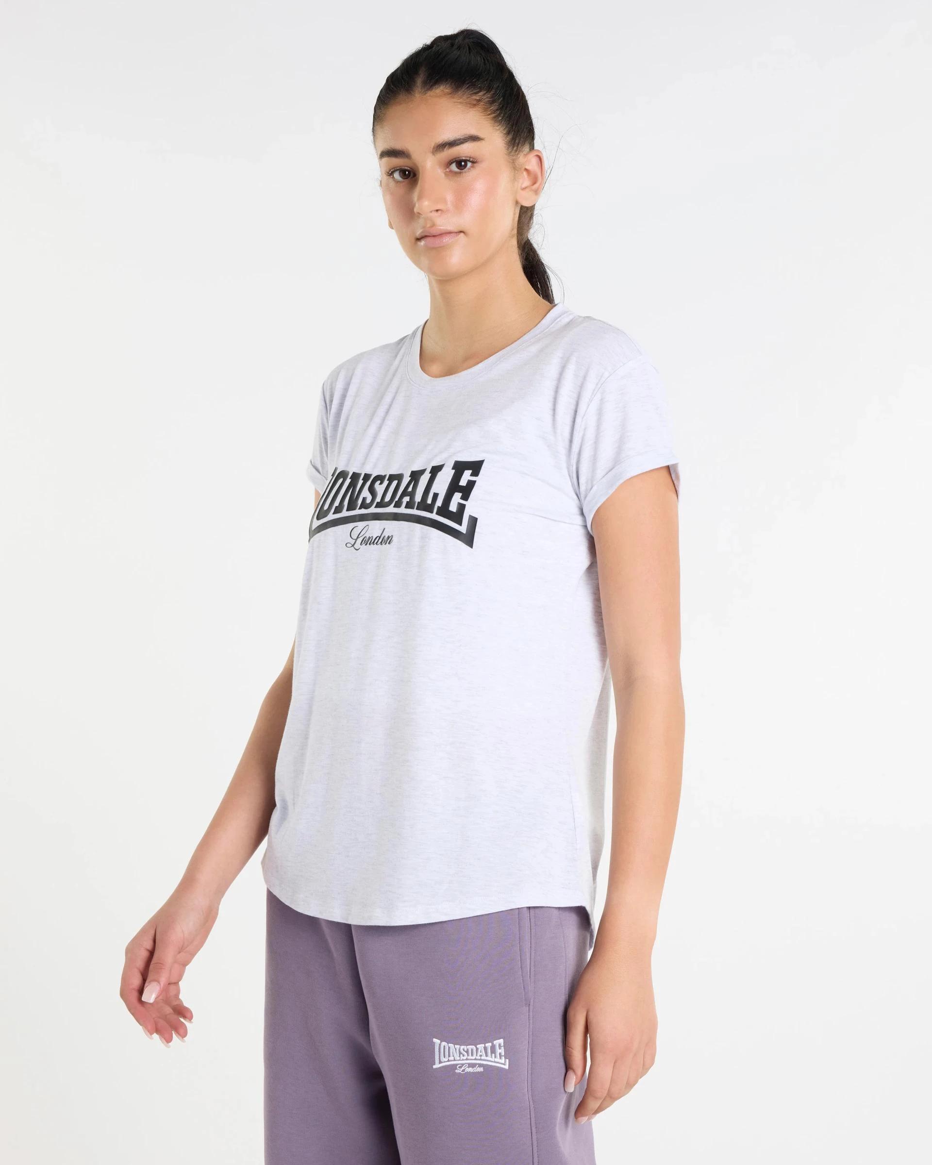 4 Lonsdale Silver Marle Malden T-shirt - Lonsdale London SILVER MARLE, 4 of 5