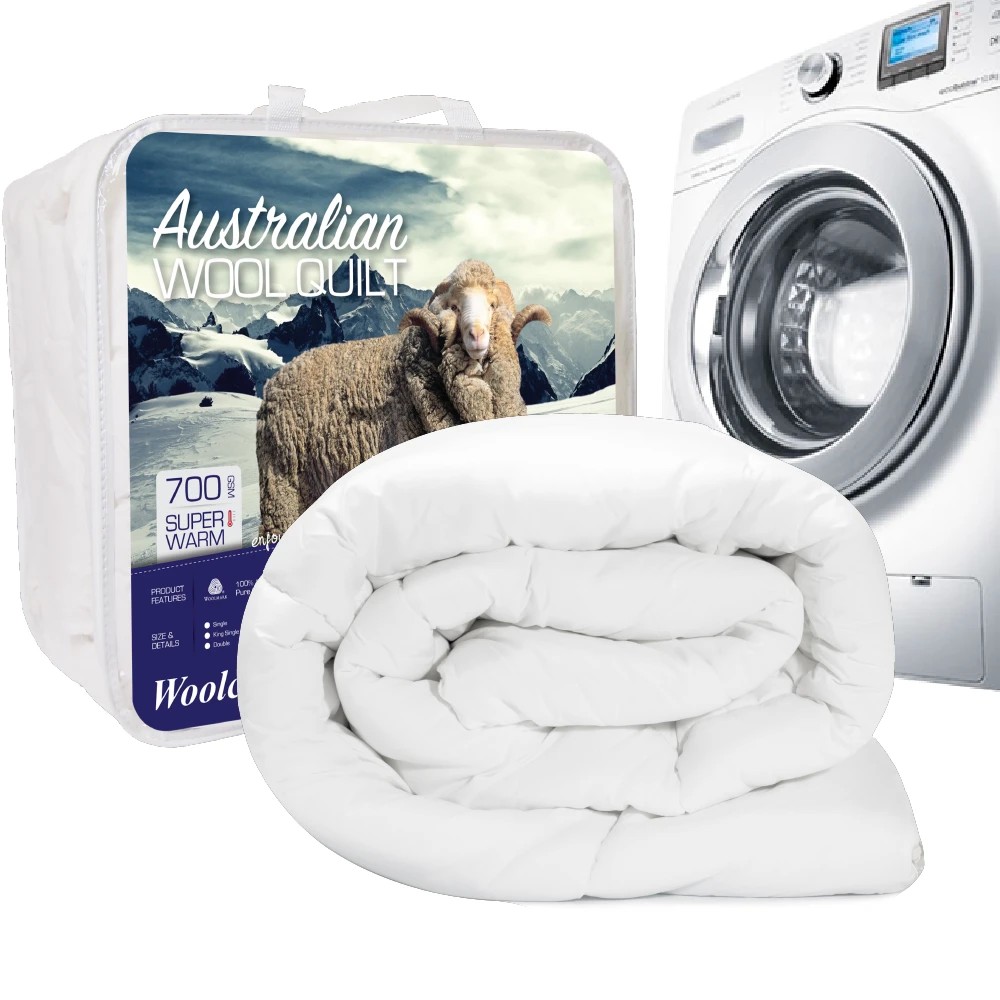 1 Woolcomfort 700GSM Machine Washable Winter Merino Wool Quilt - Queen Bed, 1 of 1