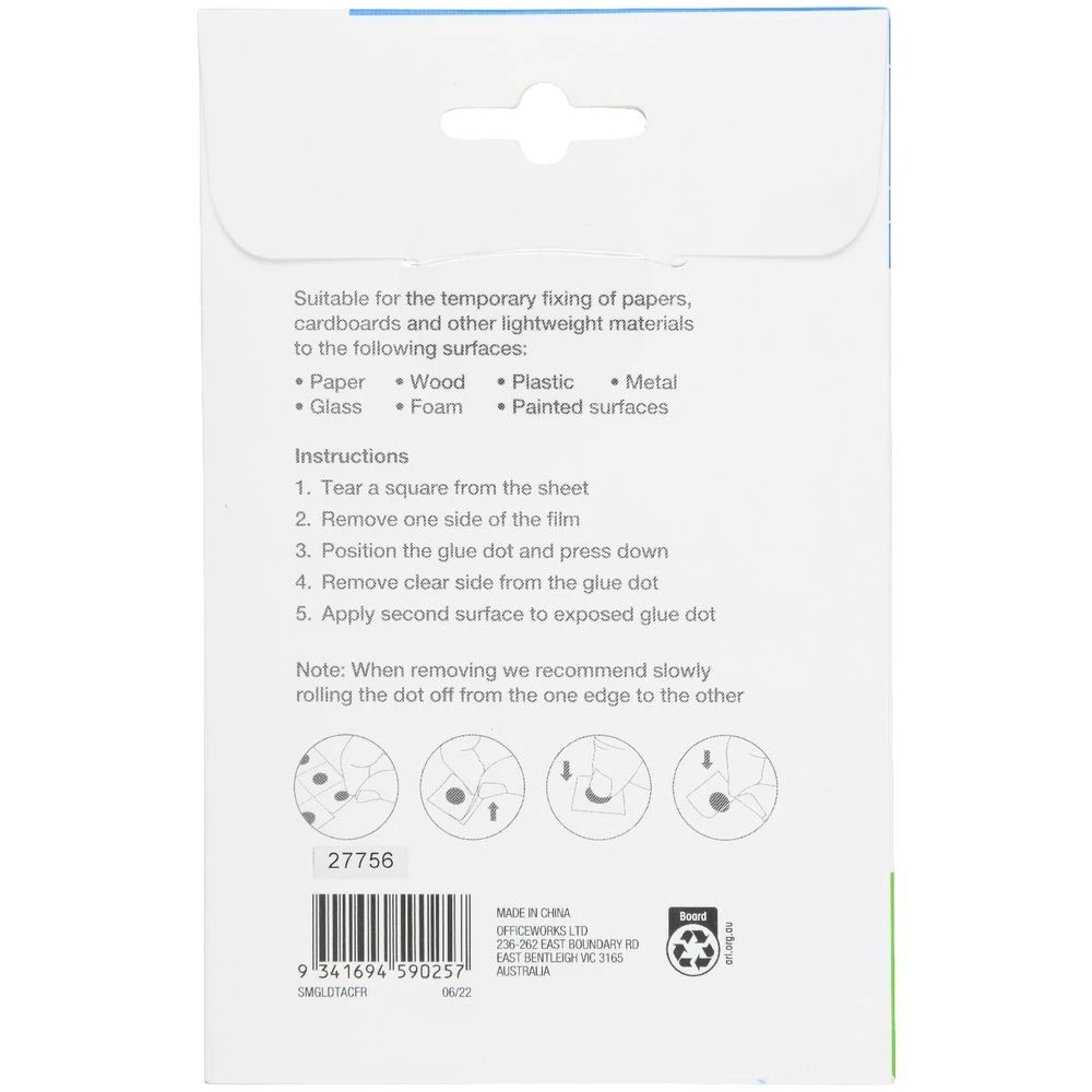 2 Studymate Glue Dots Removeable Clear 80 Pack, 2 of 3