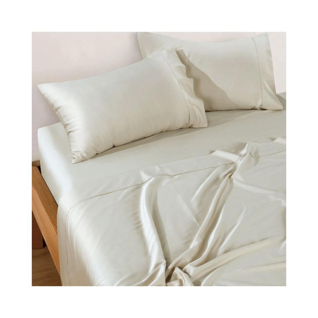 10 Bianca Bedding Rosebank 500 TC Bamboo/Cotton Sateen Mega Sheet Set, King, Sand - Beige, 10 of 10