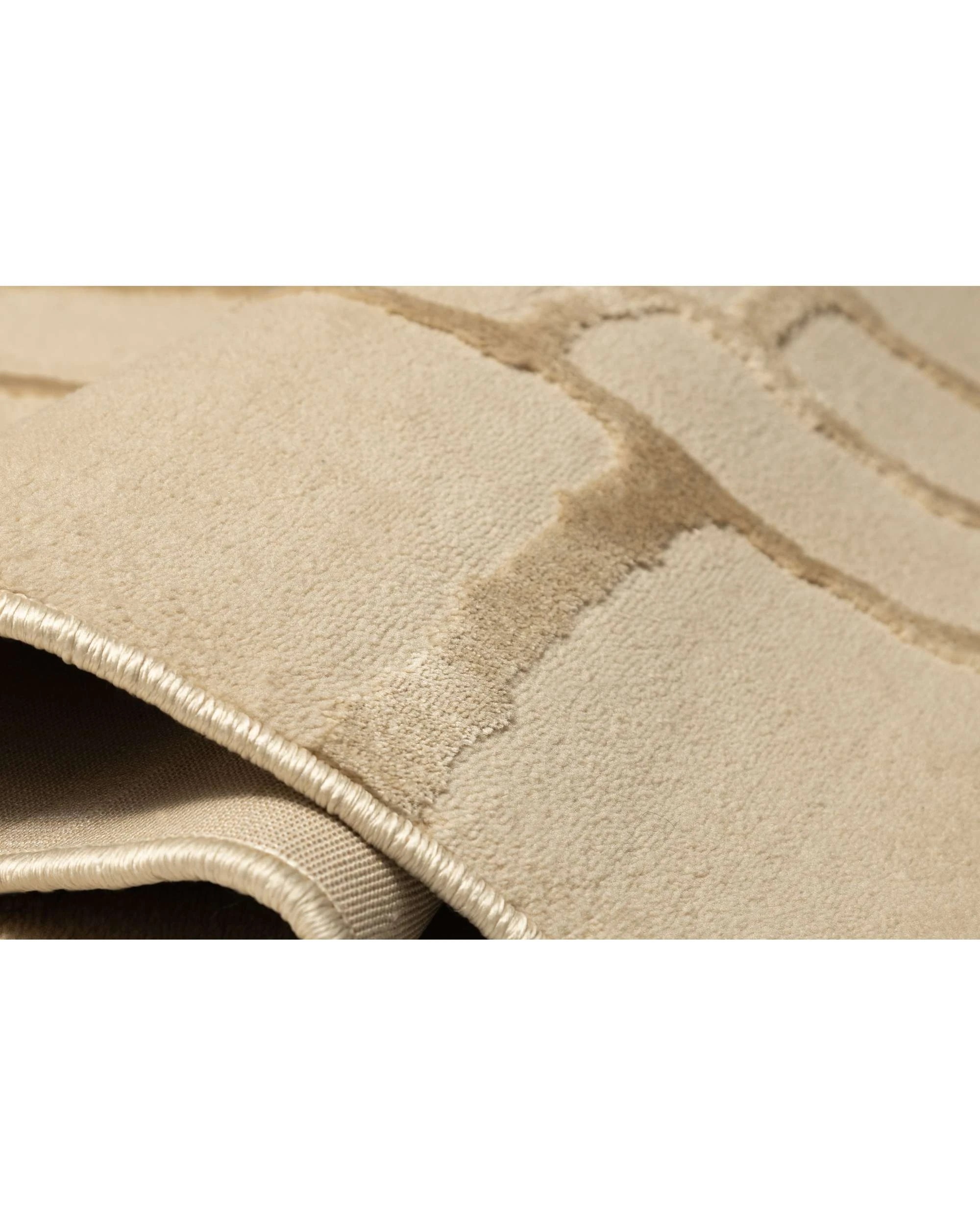 8 Loopsie Gharda Textured Abstract Washable Rug-290cm x 200cm - Beige, 8 of 8