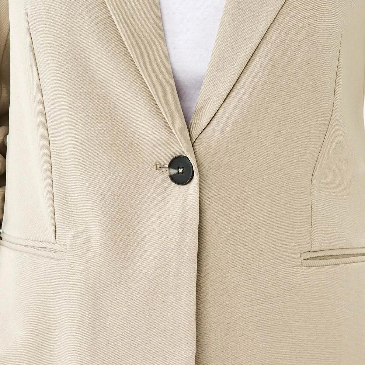 6 Ruched Sleeve Blazer DUNE BEIGE, 6 of 7