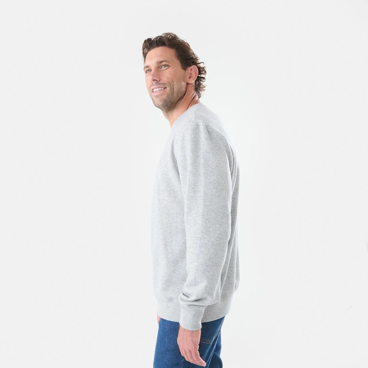 2 Basic Crew Neck Sweatshirt Gry Marle, 2 of 5