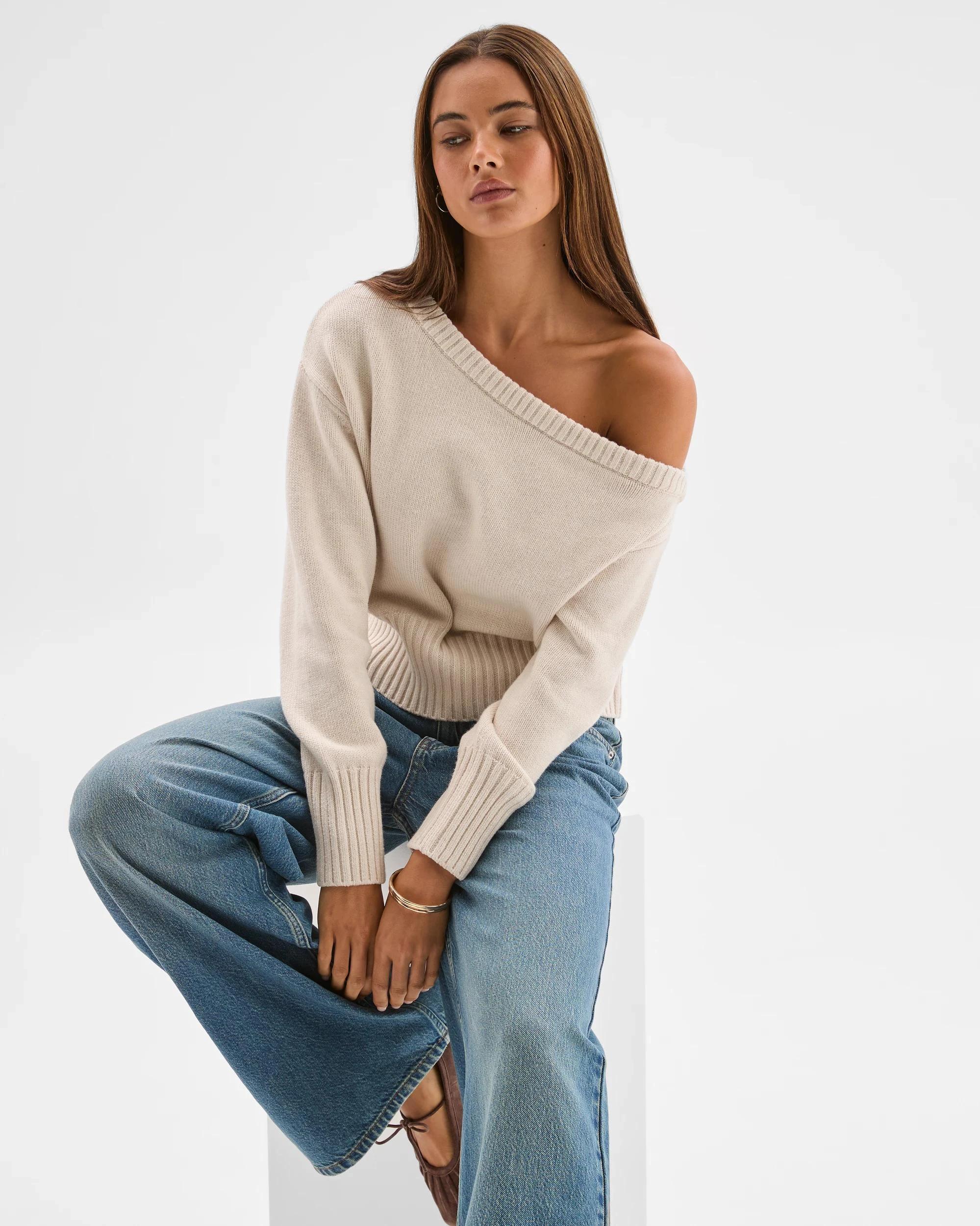 4 Lily Loves Off Shoulder Jumper OAT, 4 of 7