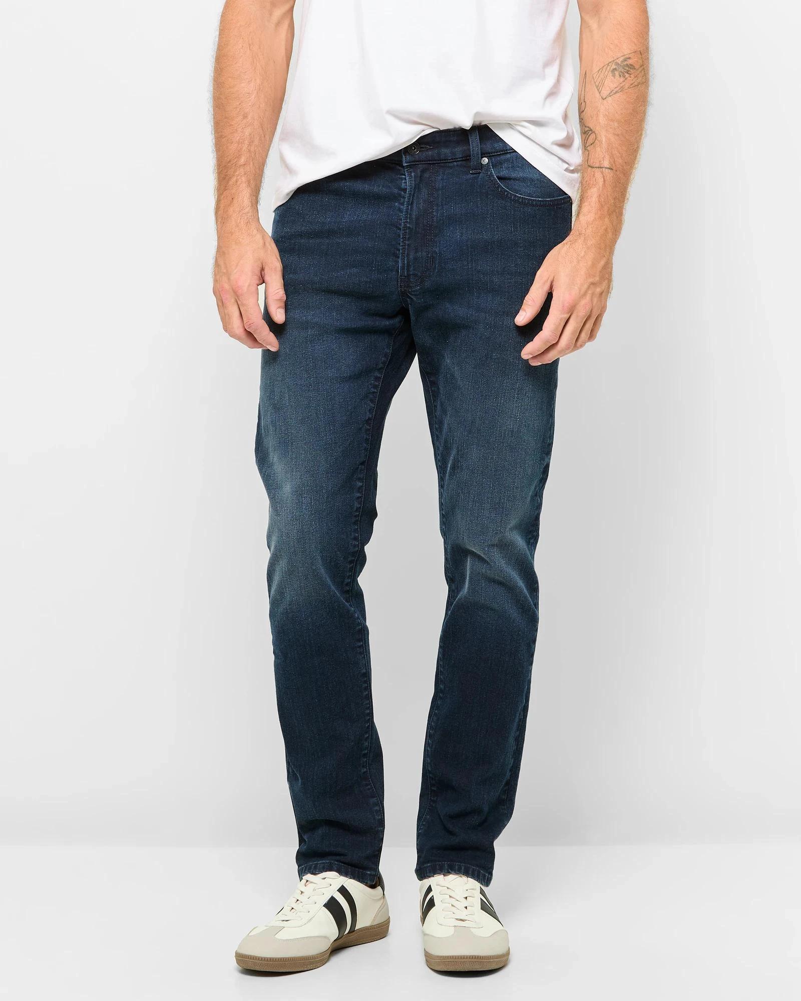 1 Target Man Slim Fit Denim Jeans BLUE + BLACK, 1 of 5