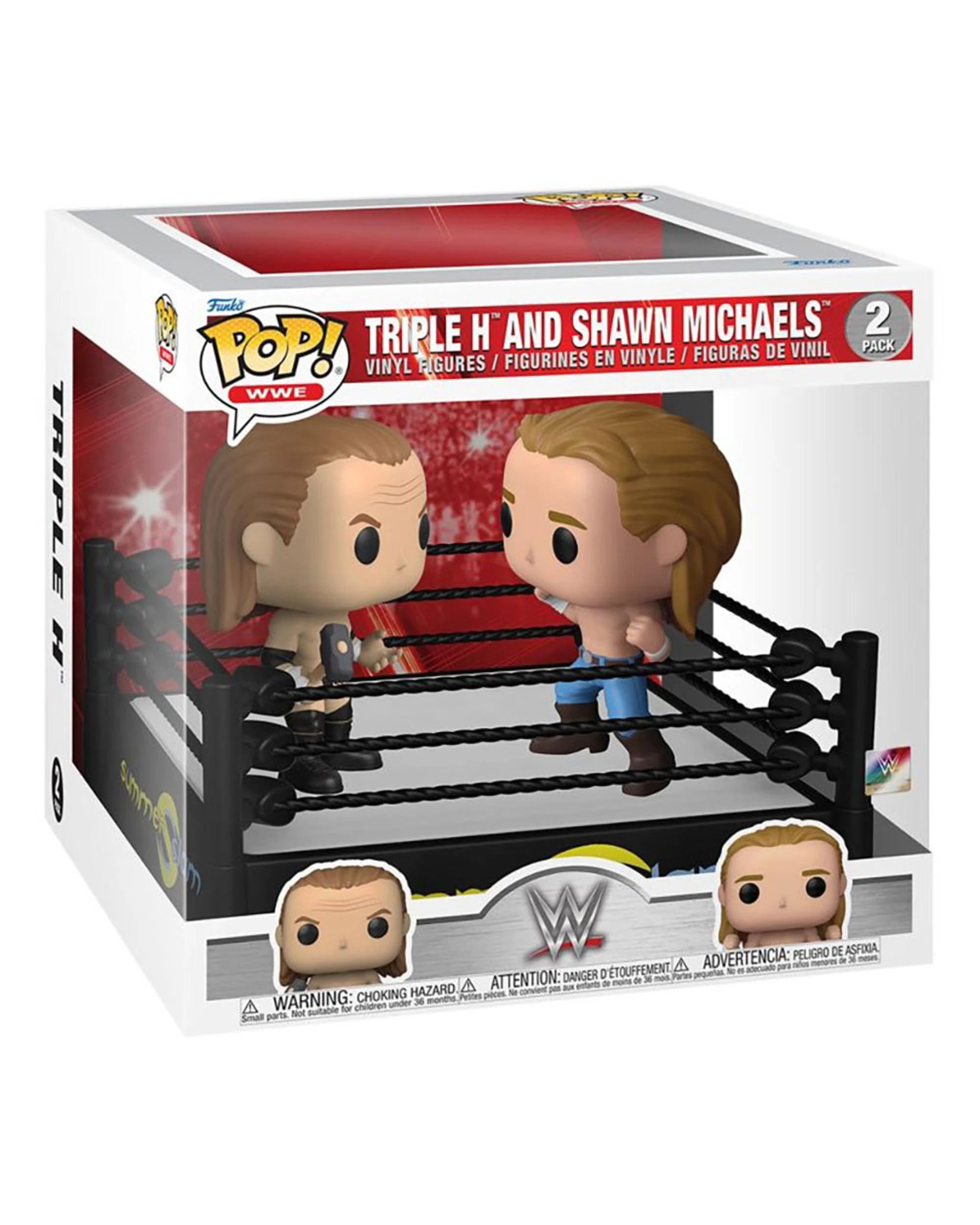 2 WWE Triple H vs Shawn Michaels SummerSlam Ring Funko POP! Moment Vinyl, 2 of 3