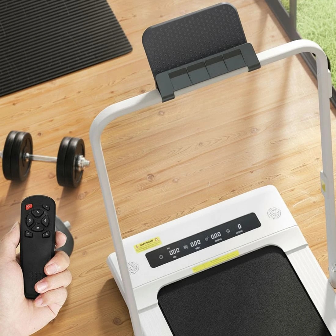 6 Everfit Treadmill Electric Walking Pad Under Desk Home Gym Fitness 400mm - White, 6 of 6