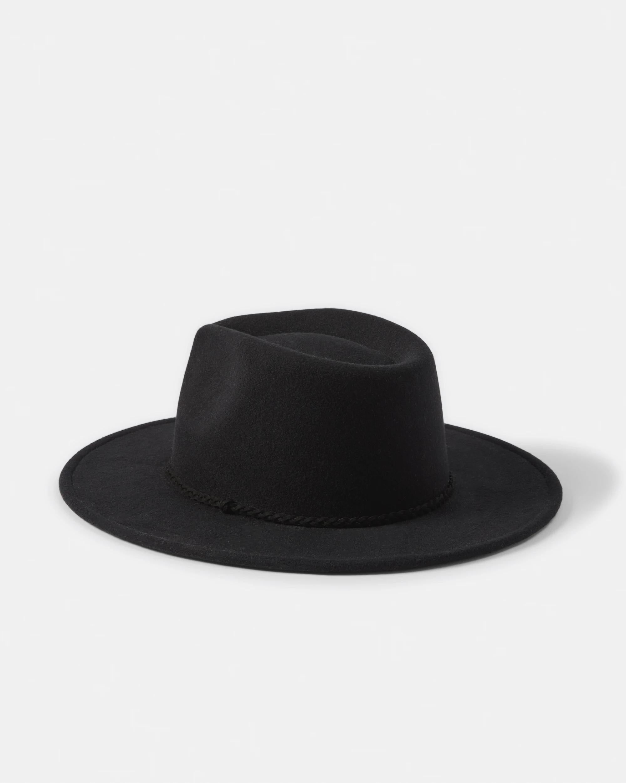 2 Braided Fedora Hat Black, 2 of 3