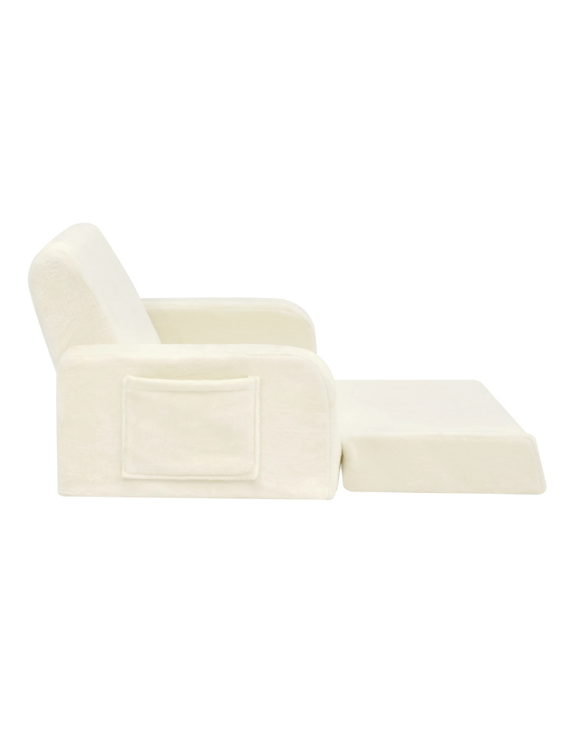 7 ADVWIN 3-in-1 Kids Loveseat Sofa Toddler Couch Chair & Lounger - Beige, 7 of 10
