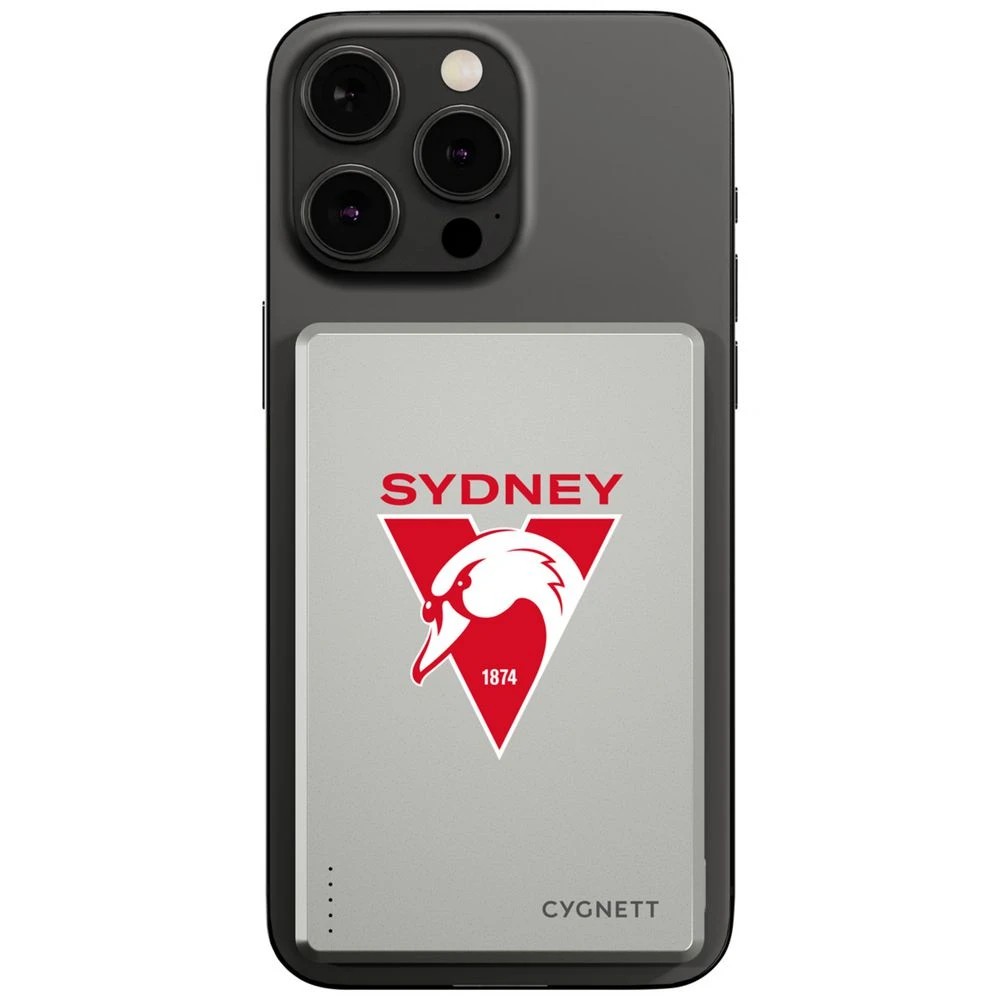 1 Cygnett 5000mAh Magslim Powerbank Sydney Swans, 1 of 6