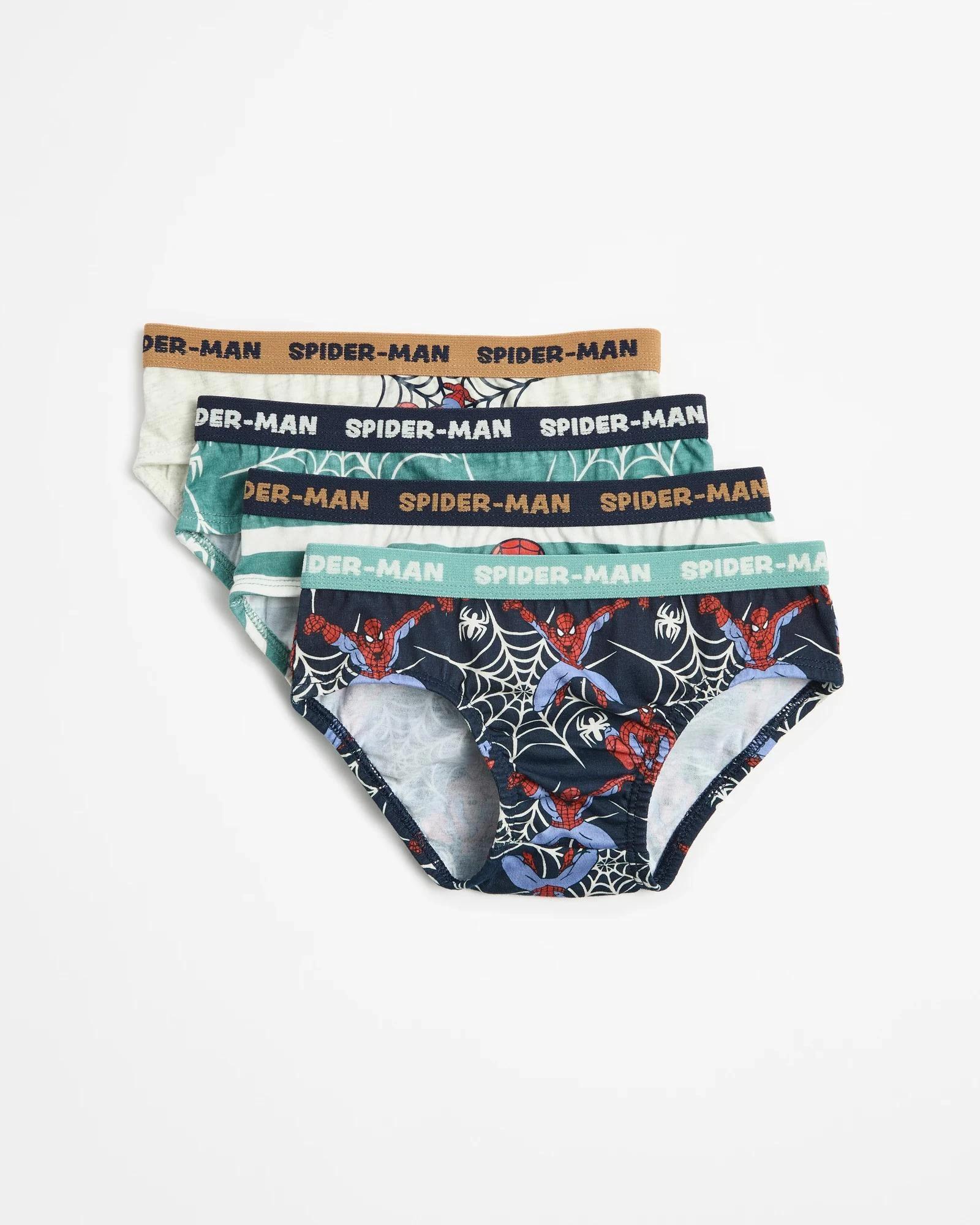 1 Marvel Spider-Man Boys Briefs 4 Pack MULTI, 1 of 2