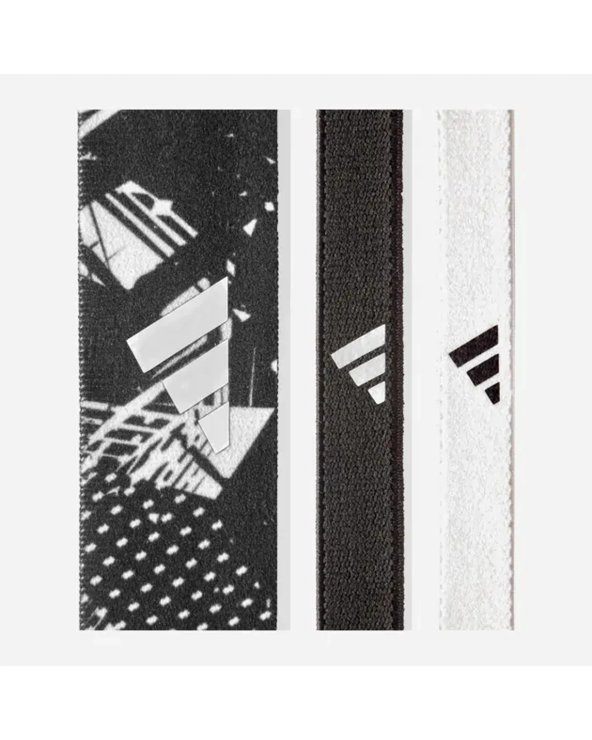 2 Adidas 3pcs Sports Headband Hair Bands Gym Training Fitness Yoga in White/Black, 2 of 3