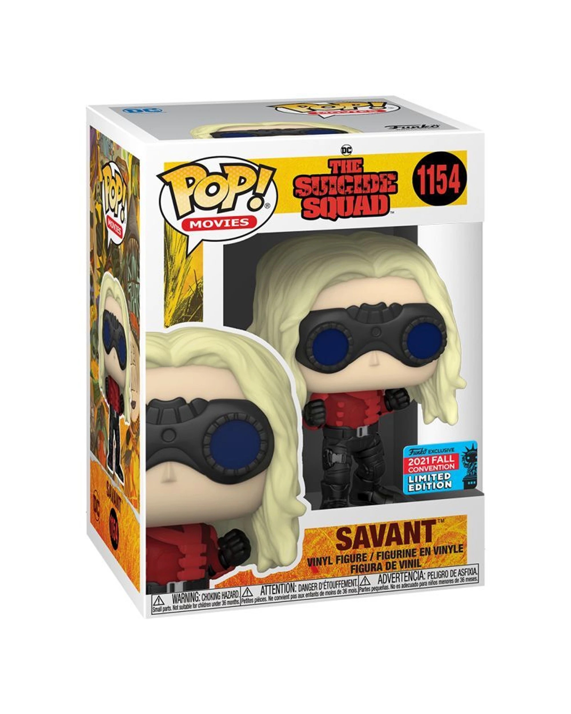2 Pop Vinyl Figurine The Task Force X Squad - Savant NYCC 2021 RS 10cm Collectible - Multi, 2 of 3