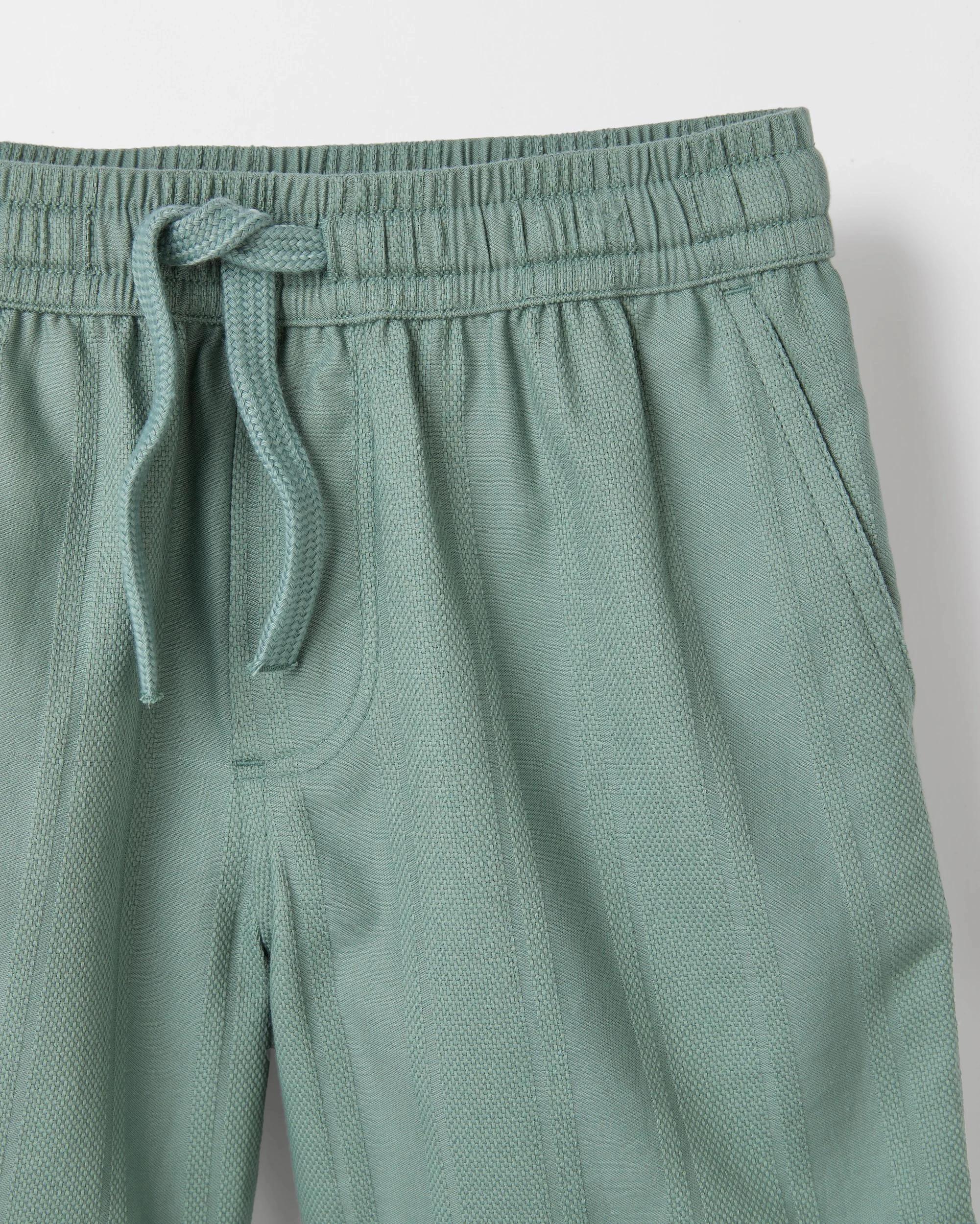 5 Target Australian Cotton Textured Stripe Shorts GREEN, 5 of 5