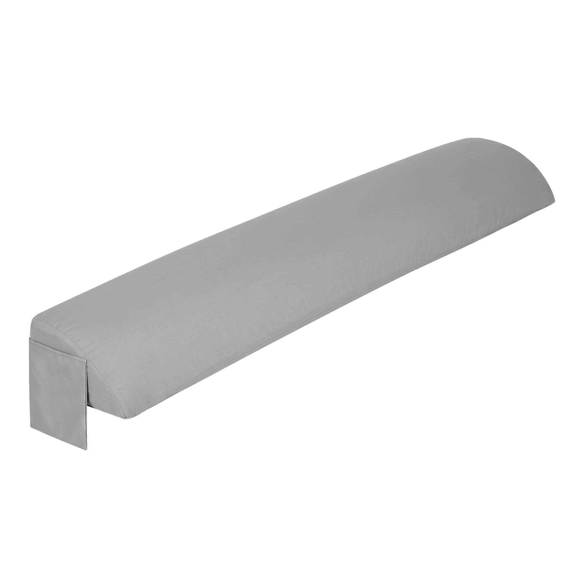 1 Giselle Bedding Wedge Pillow for Headboard, 25D Foam Filler With 2 Pockets - Queen Bed - Grey, 1 of 10