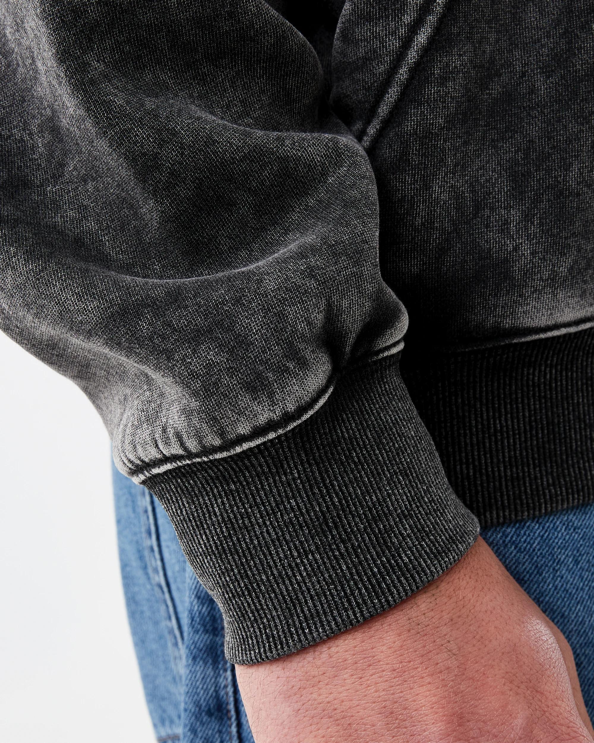 8 Boxy Zip Through Hoodie Black, 8 of 8