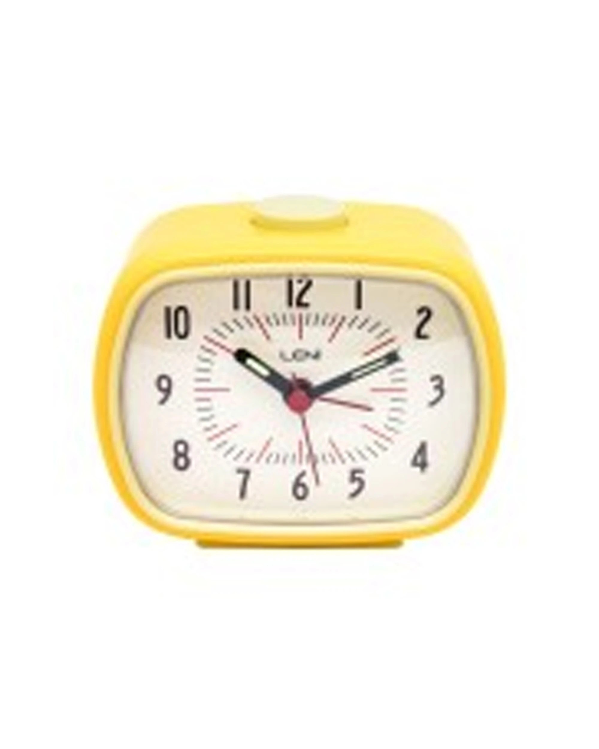 1 Leni Retro 9cm Alarm Clock Luminescent Hands Audible Beep-Beep Alarm - Yellow, 1 of 8