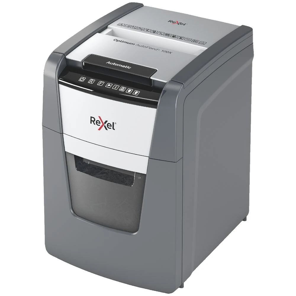 3 Rexel Optimum 100X AutoFeed Shredder, 3 of 5