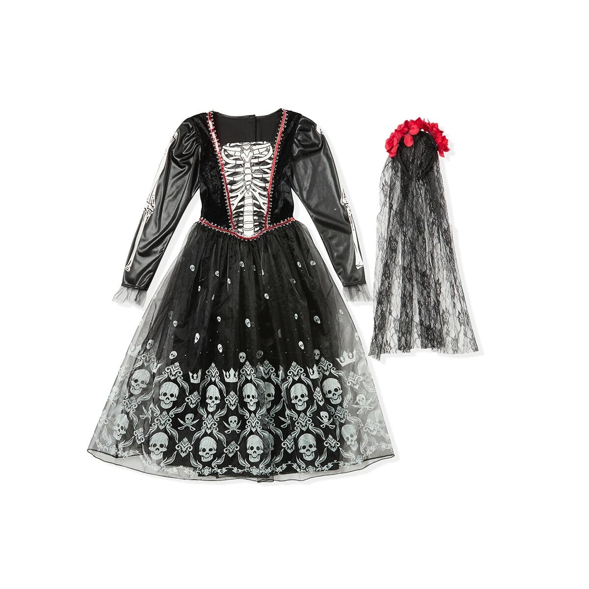 7 2 Piece Skull Costume - Ages 8+, 7 of 10