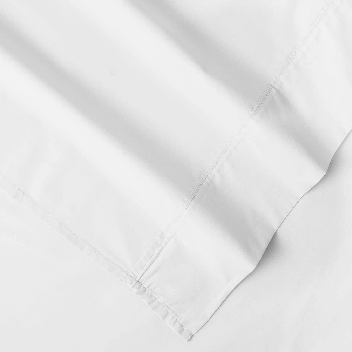 4 250 Thread Count Cotton Rich Sheet Set - Queen Bed, White, 4 of 7