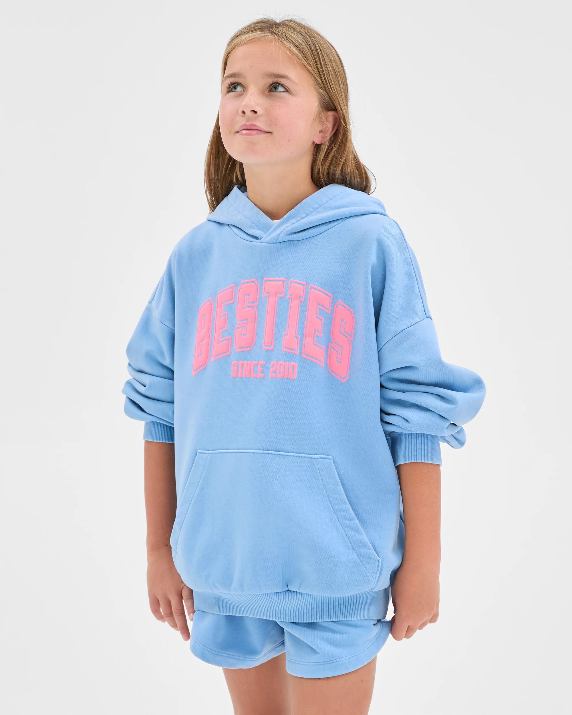 1 Target Kids Australian Cotton Blend Fashion Washed Hooded Jumper BLUE, 1 of 6