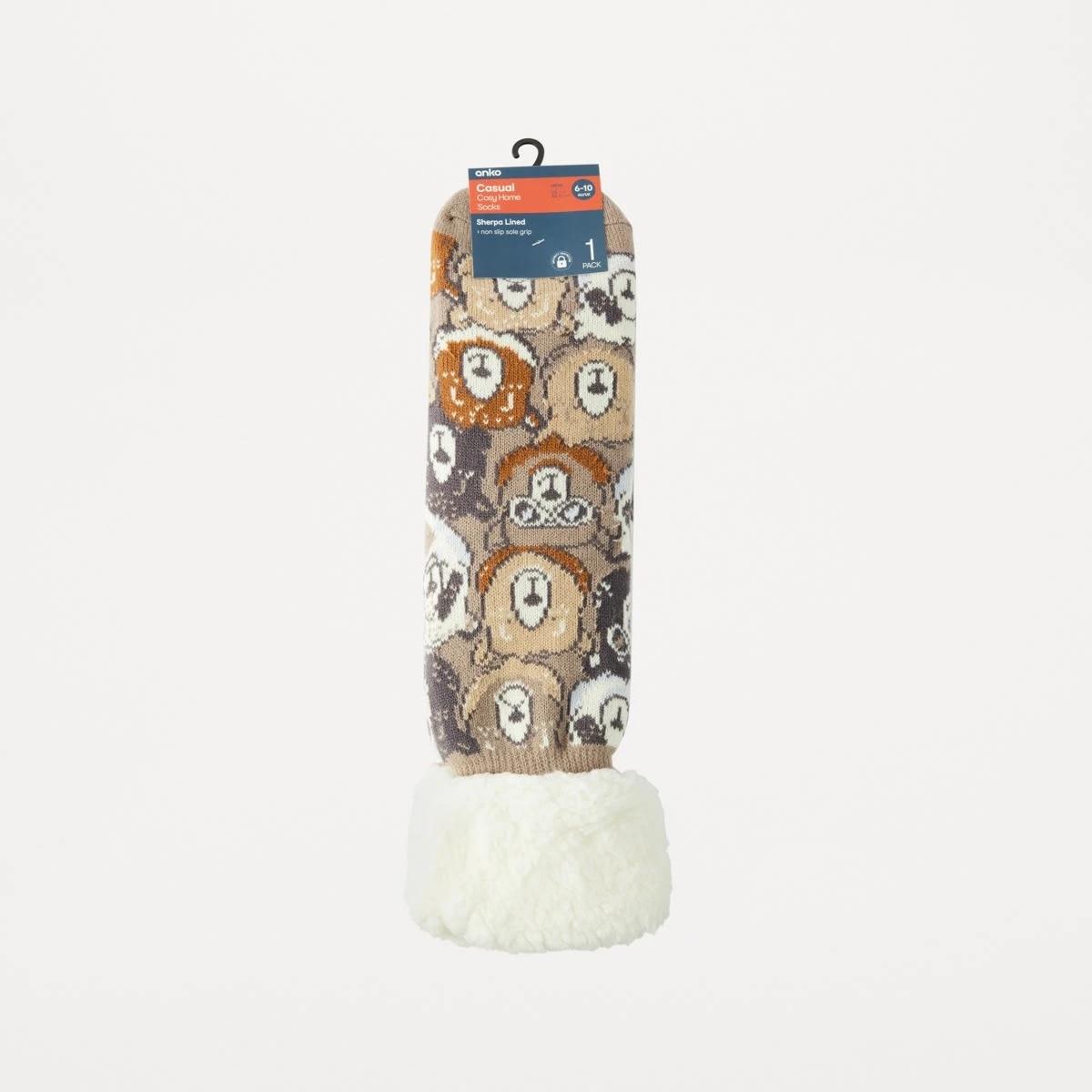 3 Sherpa Lined Home Socks Bearclub, 3 of 3
